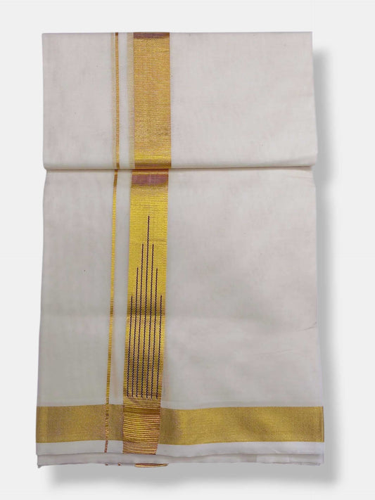 Kerala Kasavu Mundu for Men