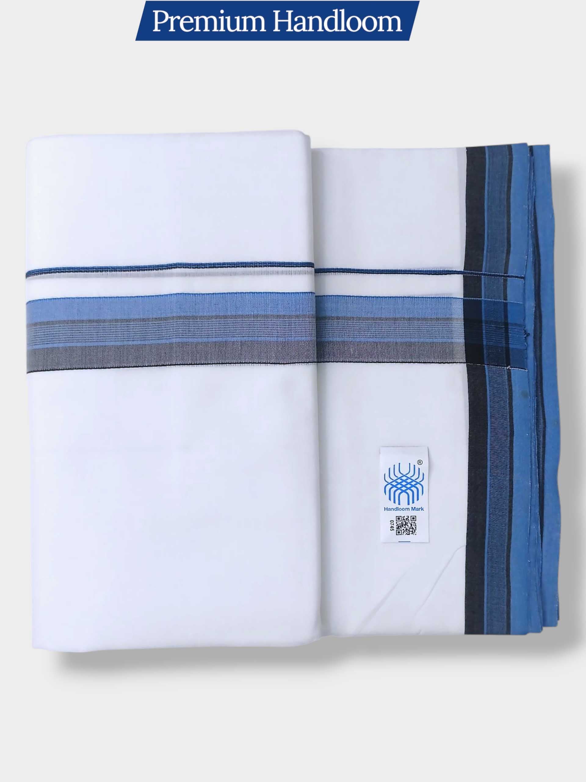 Kerala Premium Balaramapuram Handloom Dhoti/Mundu for Men