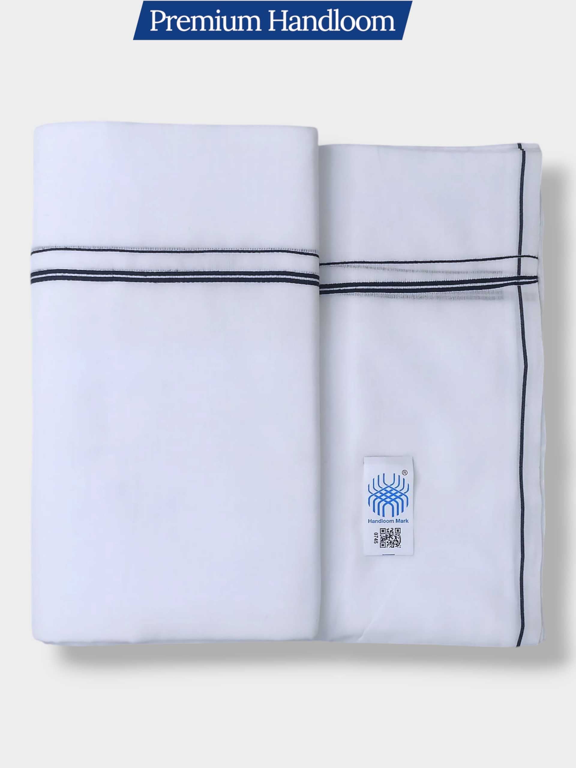 Kerala Premium Balaramapuram Handloom Dhoti/Mundu for Men