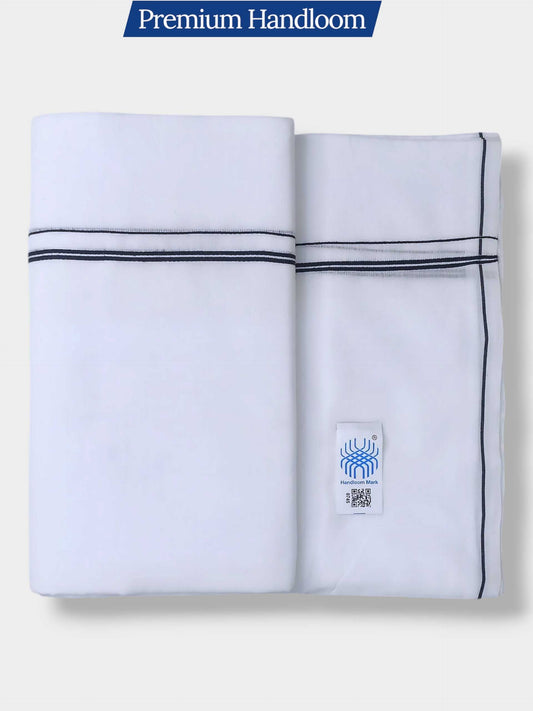 Kerala Premium Balaramapuram Handloom Dhoti/Mundu for Men