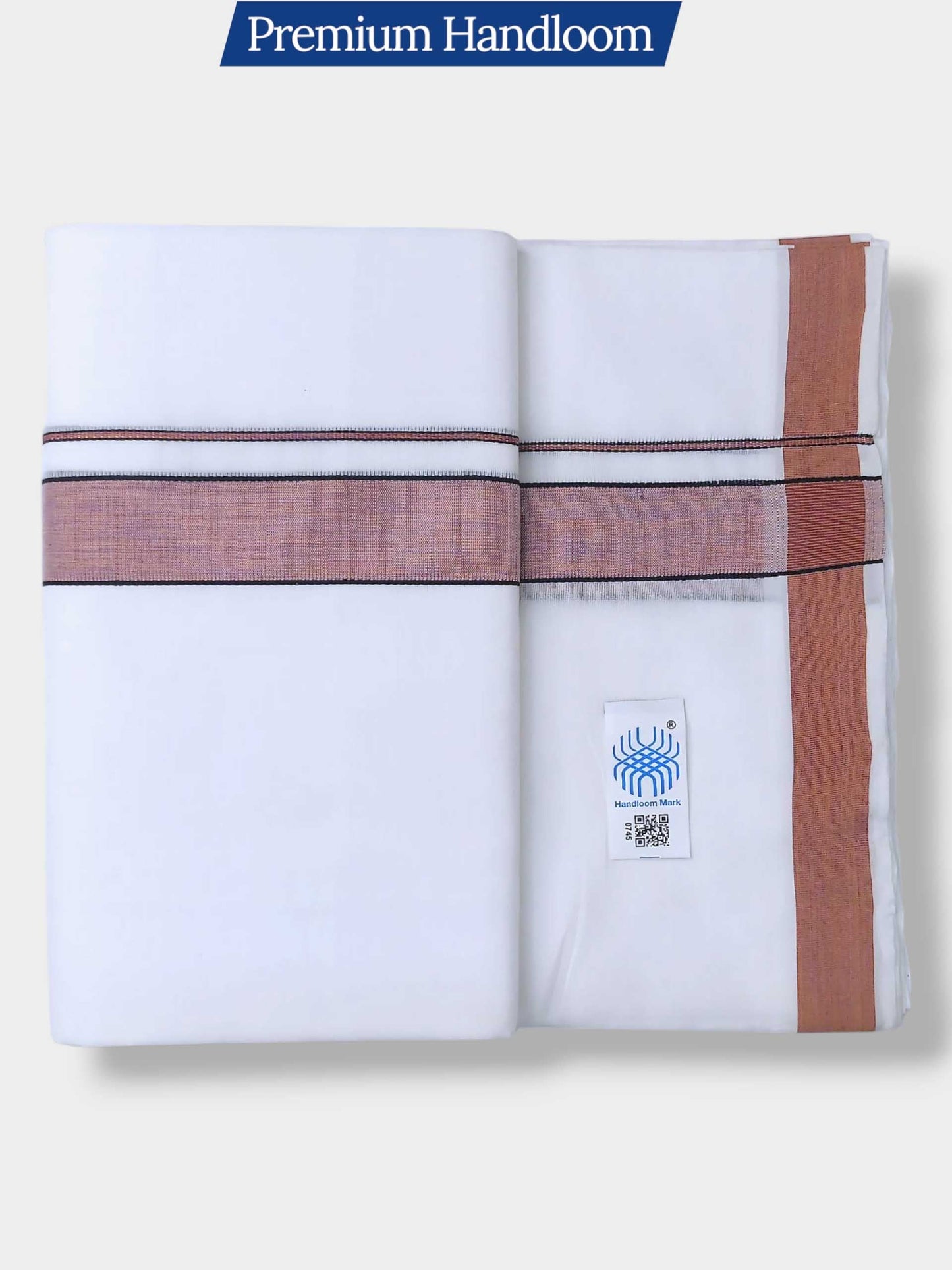 Kerala Premium Balaramapuram Handloom Dhoti/Mundu for Men