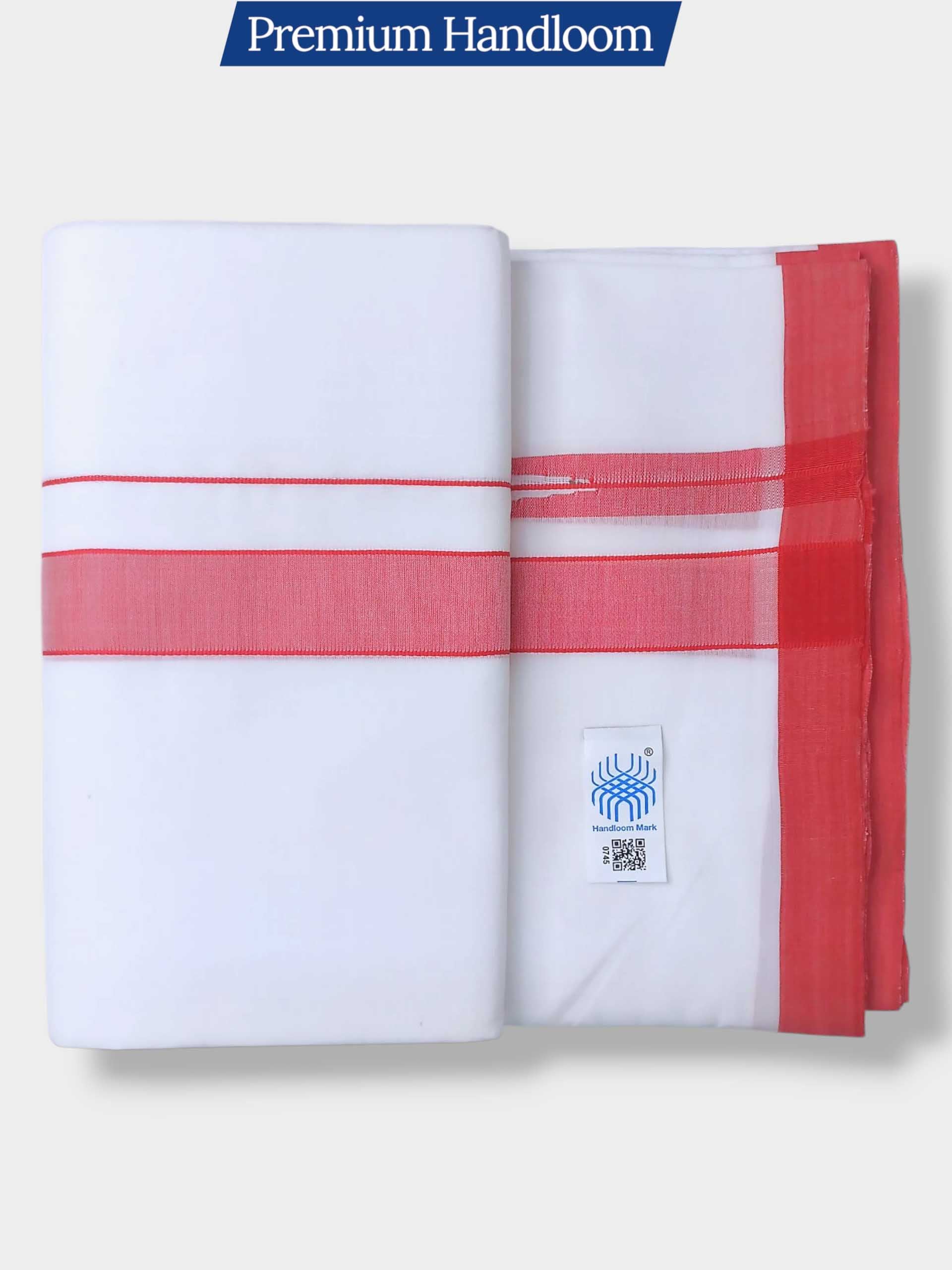 Kerala Premium Balaramapuram Handloom Dhoti/Mundu for Men