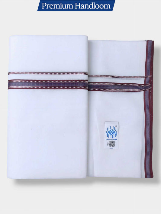 Kerala Premium Balaramapuram Handloom Dhoti/Mundu for Men