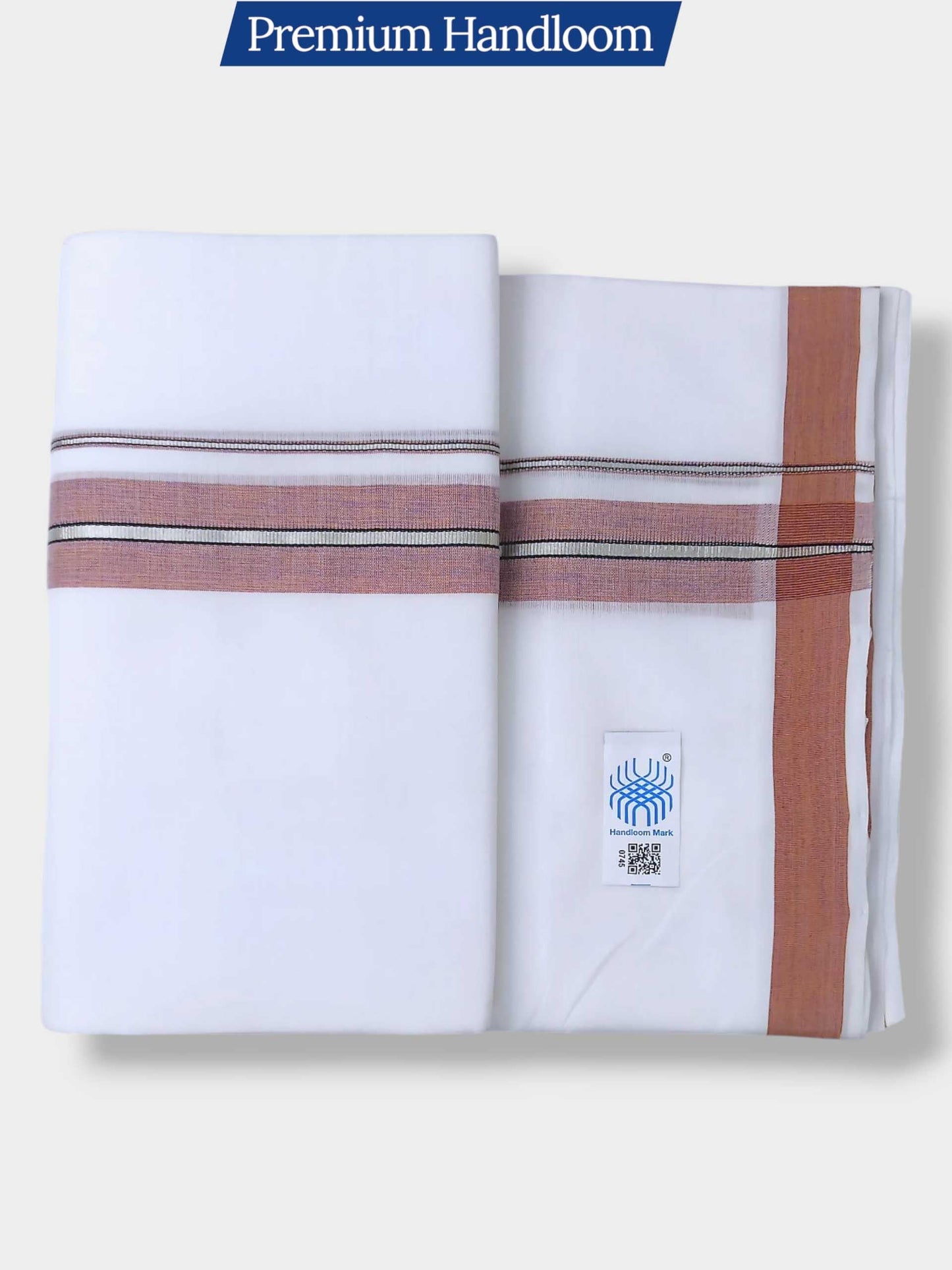 Kerala Premium Balaramapuram Handloom Dhoti/Mundu for Men