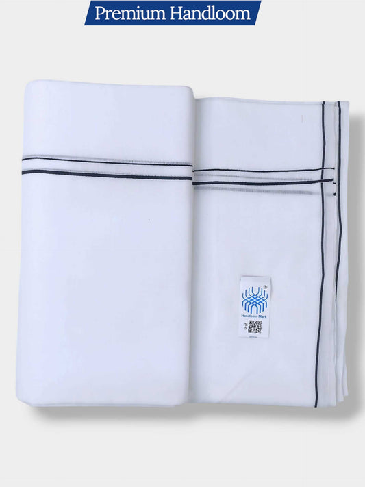 Kerala Premium Balaramapuram Handloom Dhoti/Mundu for Men