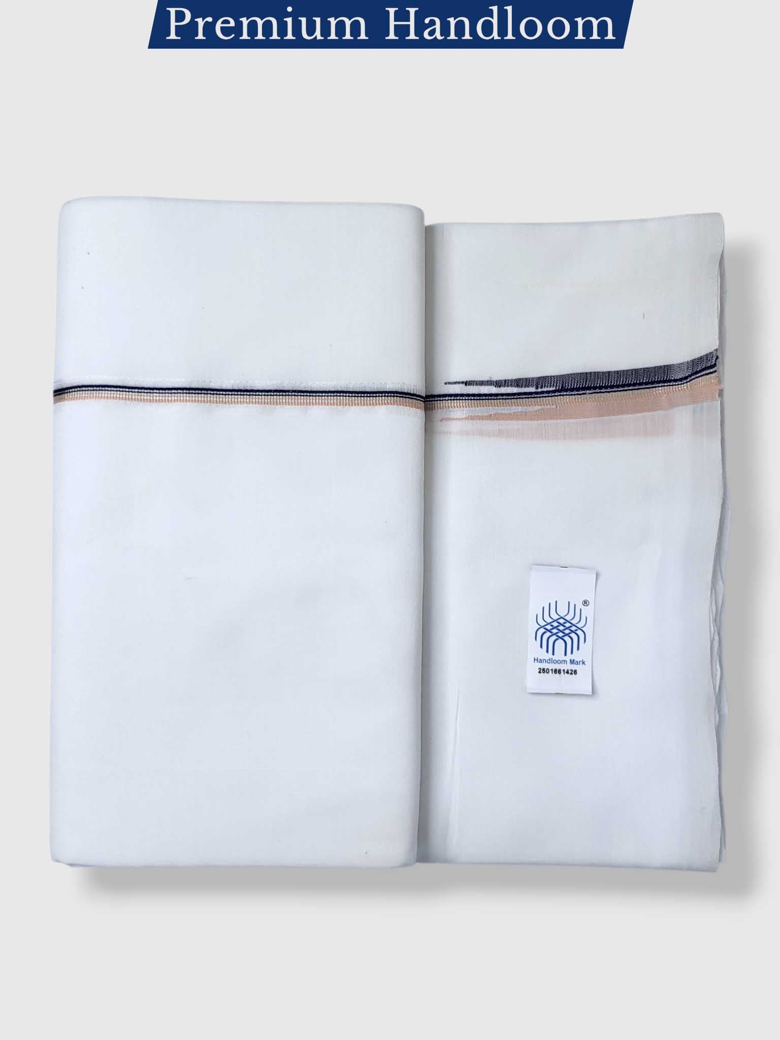 Kerala Premium Balaramapuram Handloom Dhoti/Mundu for Men