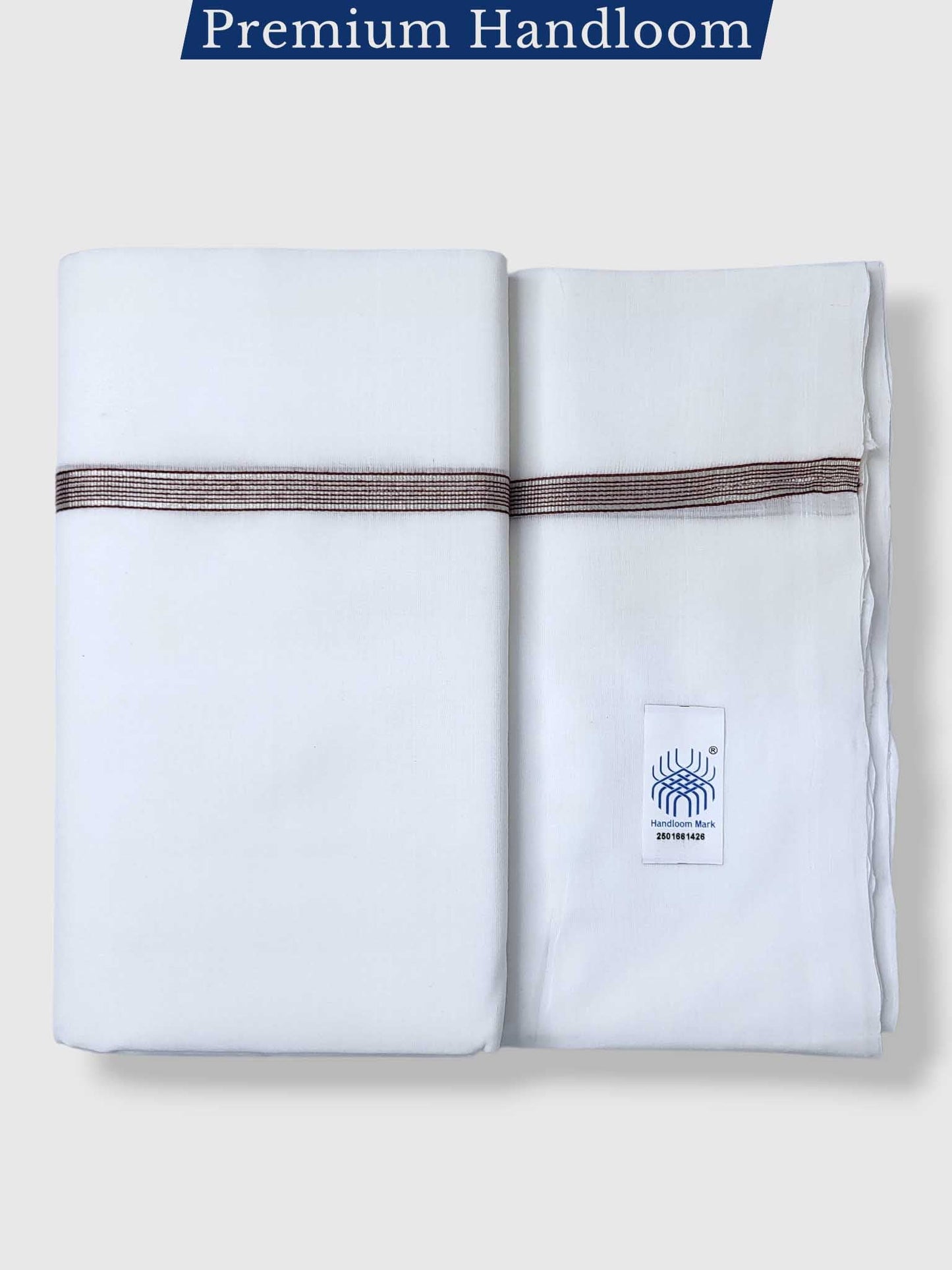 Kerala Premium Balaramapuram Handloom Dhoti/Mundu for Men