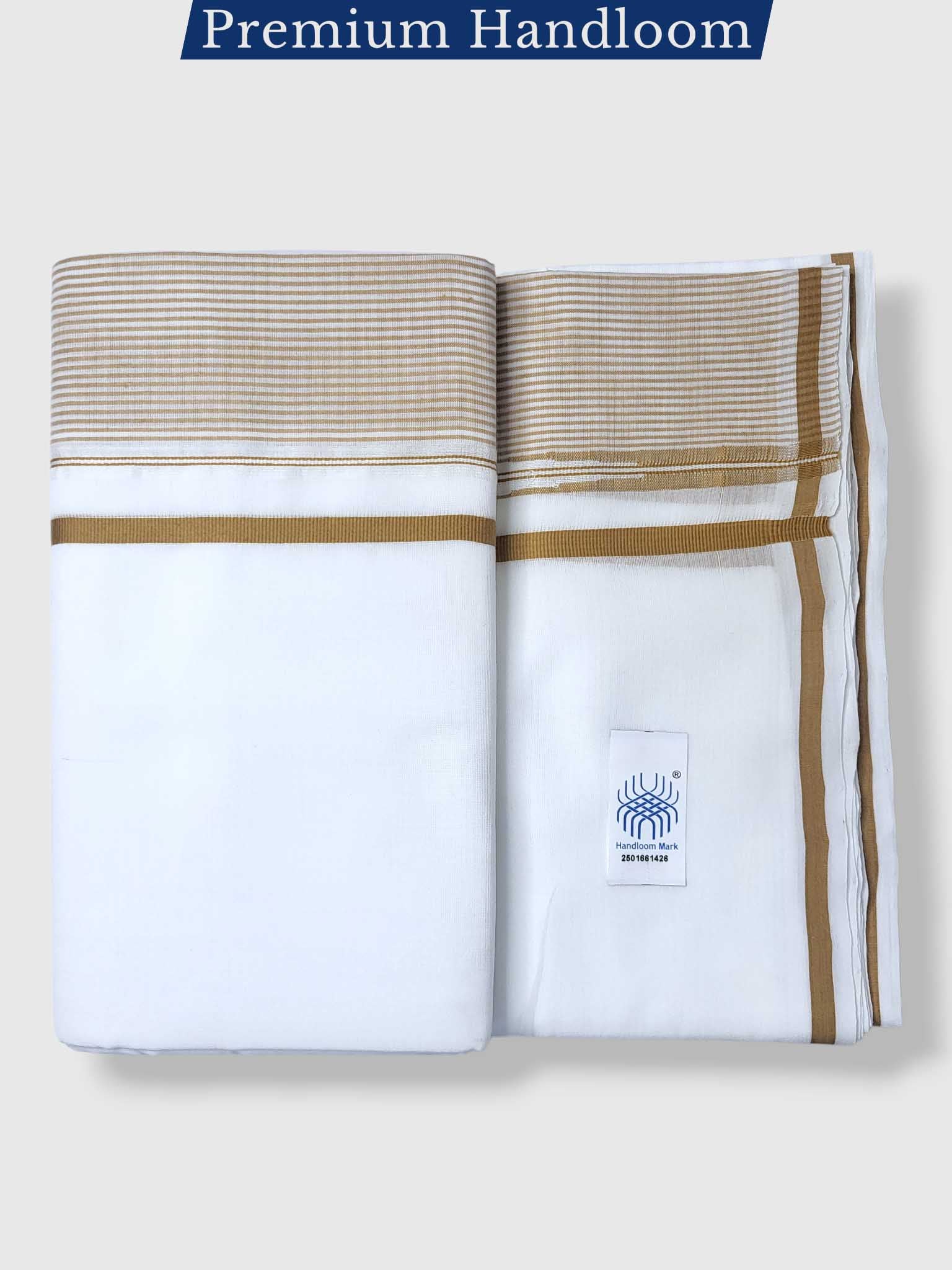 Kerala Premium Balaramapuram Handloom Dhoti/Mundu for Men