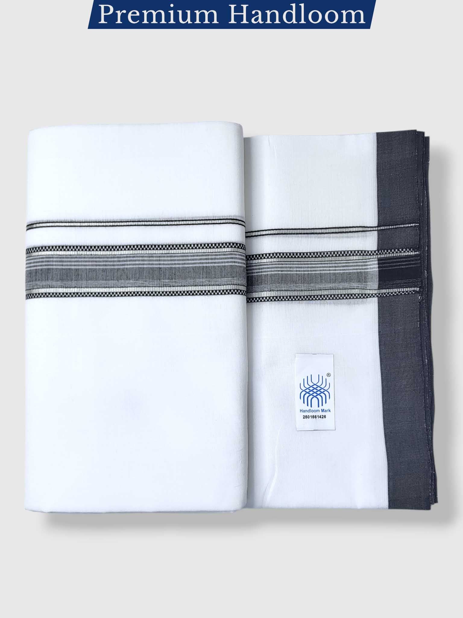 Kerala Premium Balaramapuram Handloom Dhoti/Mundu for Men