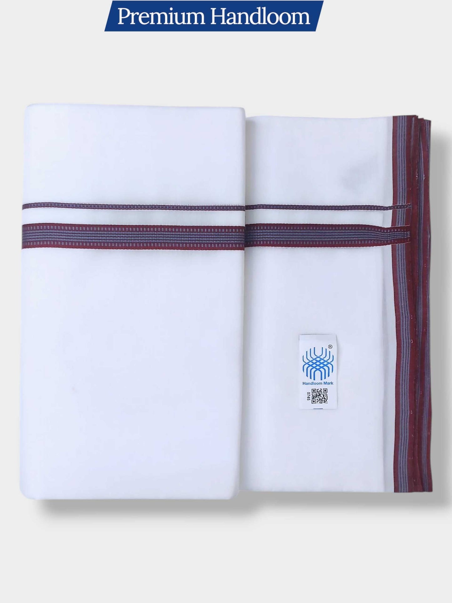 Kerala Premium Balaramapuram Handloom Dhoti/Mundu for Men