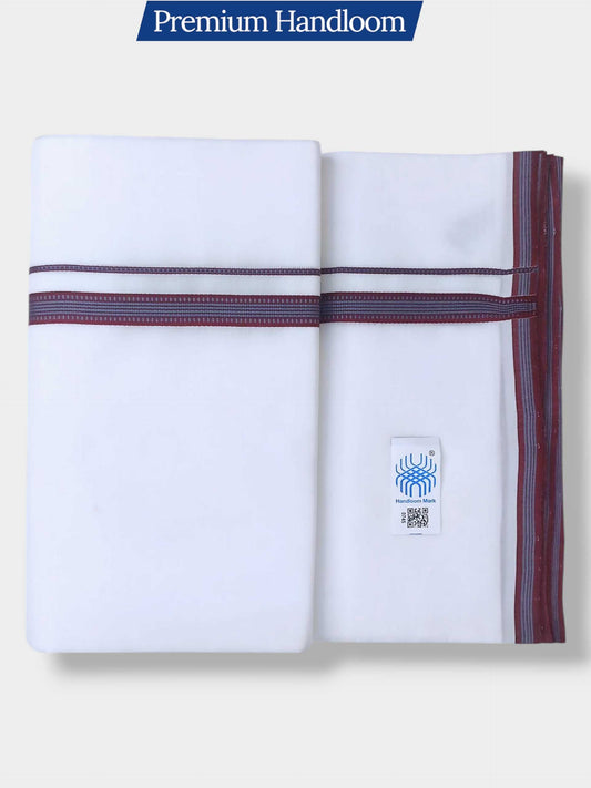 Kerala Premium Balaramapuram Handloom Dhoti/Mundu for Men