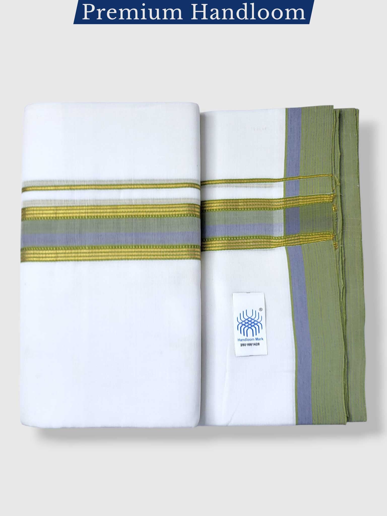 Kerala Premium Balaramapuram Handloom Dhoti/Mundu for Men