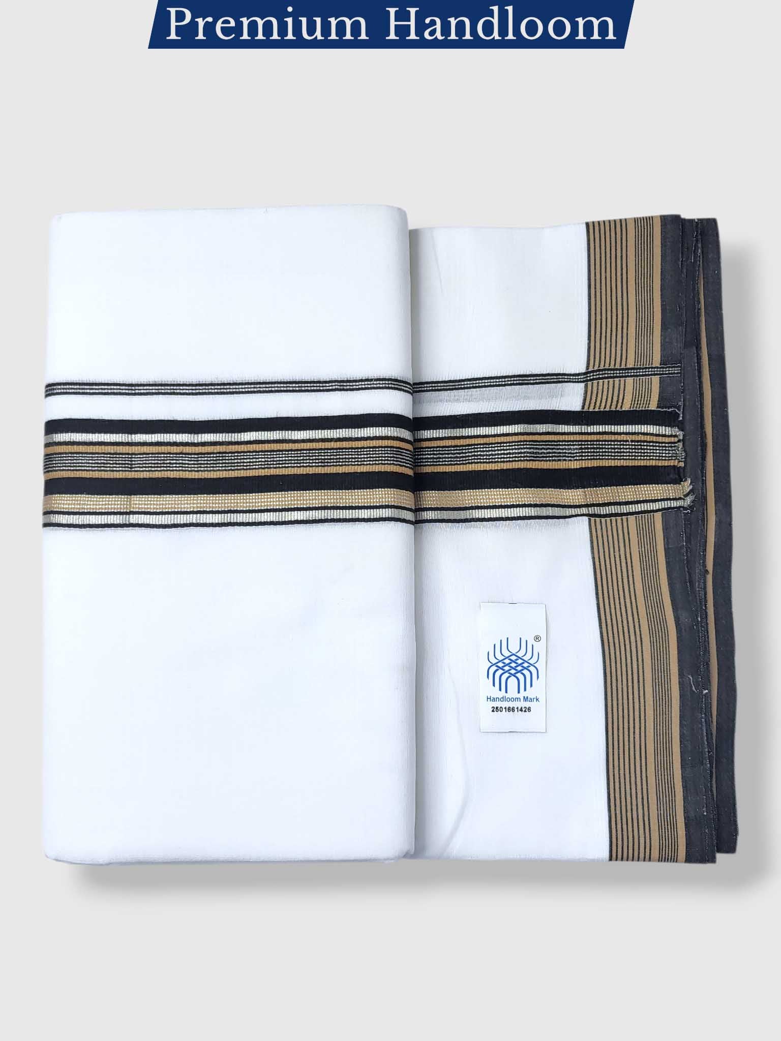Kerala Premium Balaramapuram Handloom Dhoti/Mundu for Men