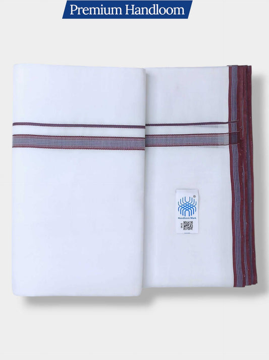 Kerala Premium Balaramapuram Handloom Dhoti/Mundu for Men