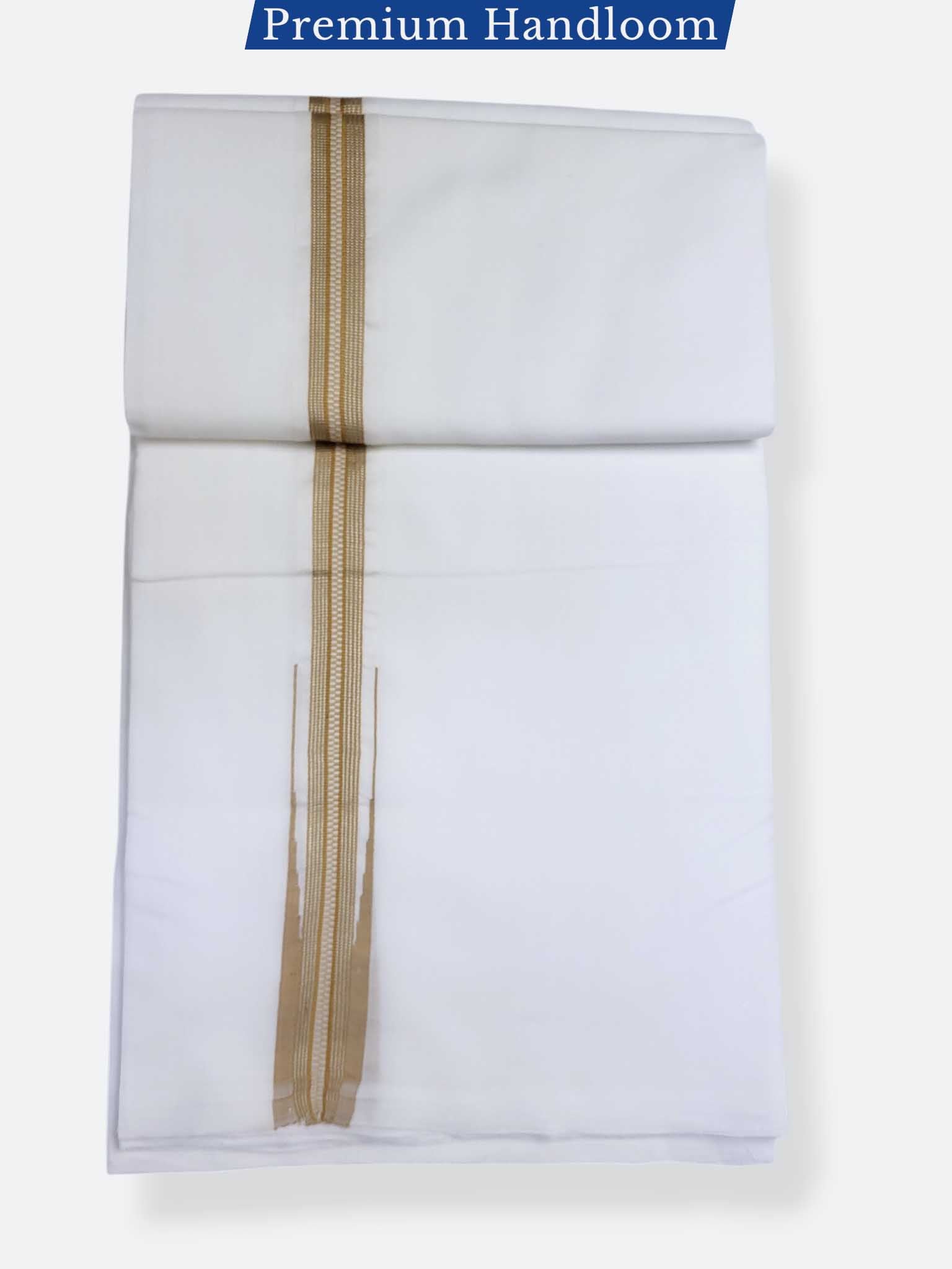 Kerala Premium Balaramapuram Handloom Dhoti/Mundu for Men