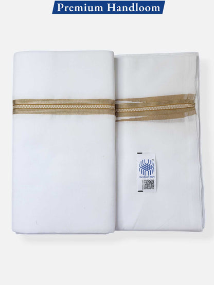 Kerala Premium Balaramapuram Handloom Dhoti/Mundu for Men