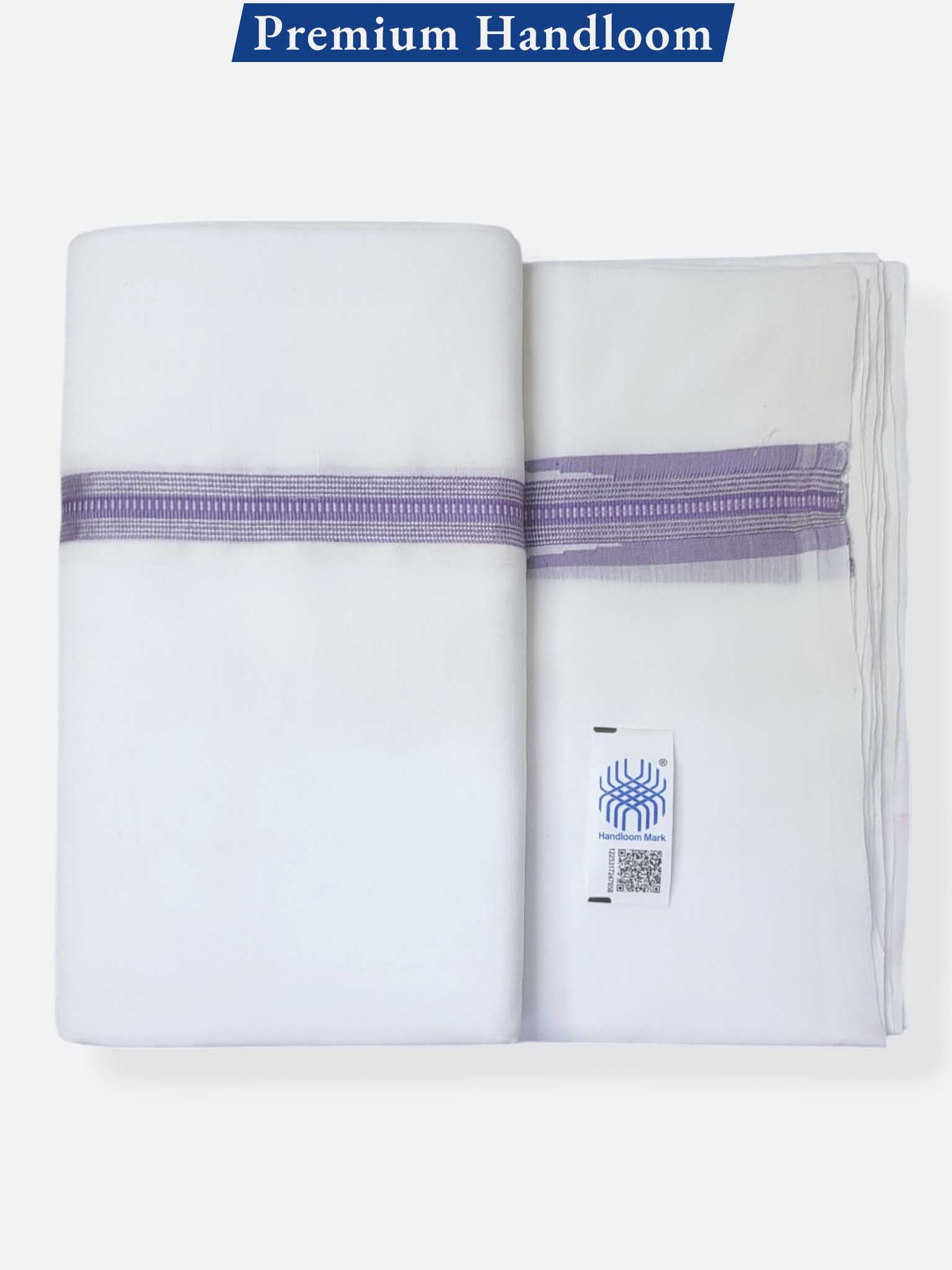 Kerala Premium Balaramapuram Handloom Dhoti/Mundu for Men