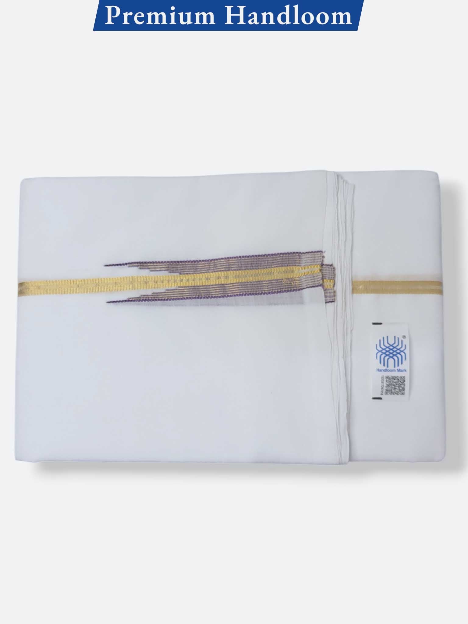 Kerala Premium Balaramapuram Handloom Dhoti/Mundu for Men