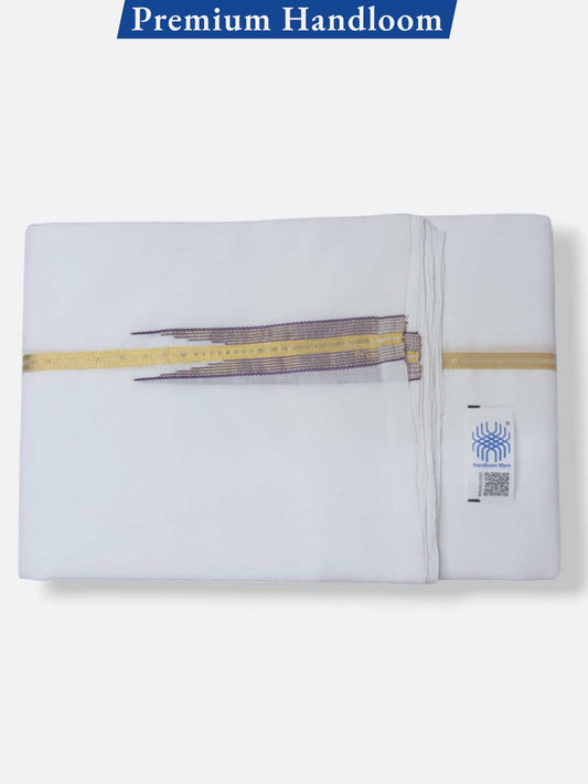 Kerala Premium Balaramapuram Handloom Dhoti/Mundu for Men