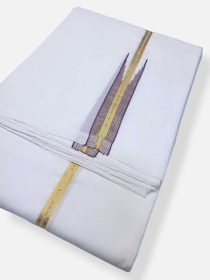 Kerala Premium Balaramapuram Handloom Dhoti/Mundu for Men