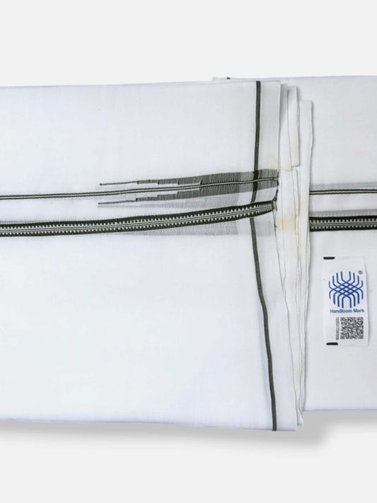 Kerala Premium Balaramapuram Handloom Dhoti/Mundu for Men