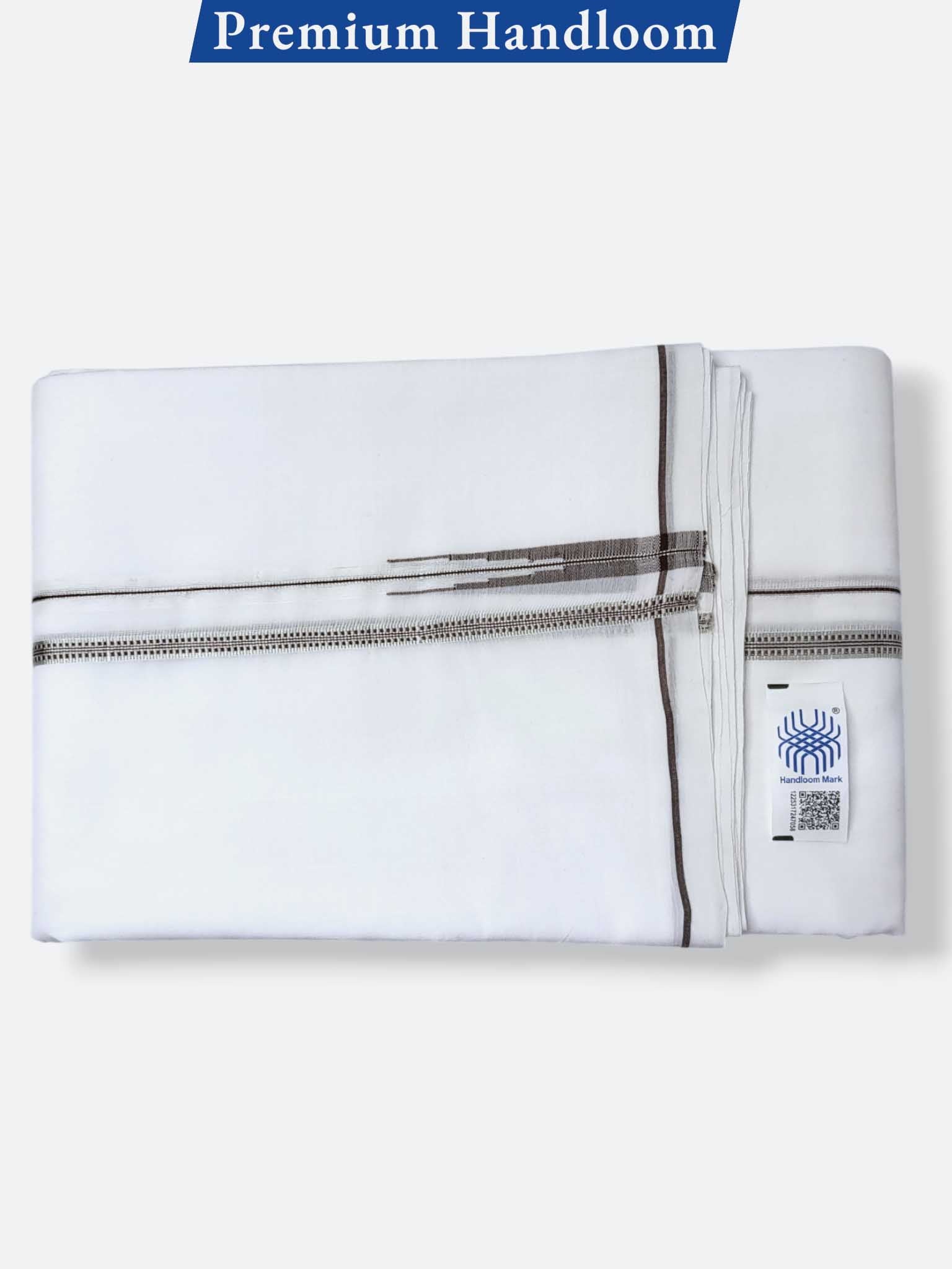 Kerala Premium Balaramapuram Handloom Dhoti/Mundu for Men