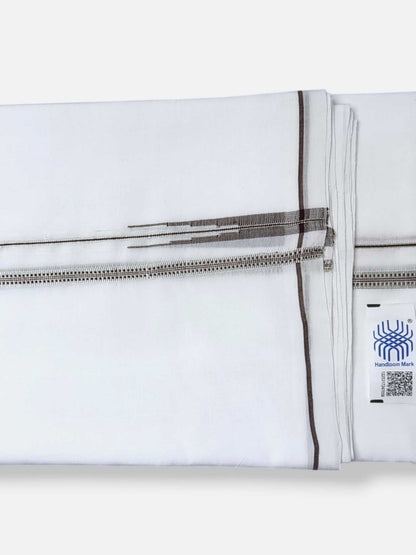 Kerala Premium Balaramapuram Handloom Dhoti/Mundu for Men