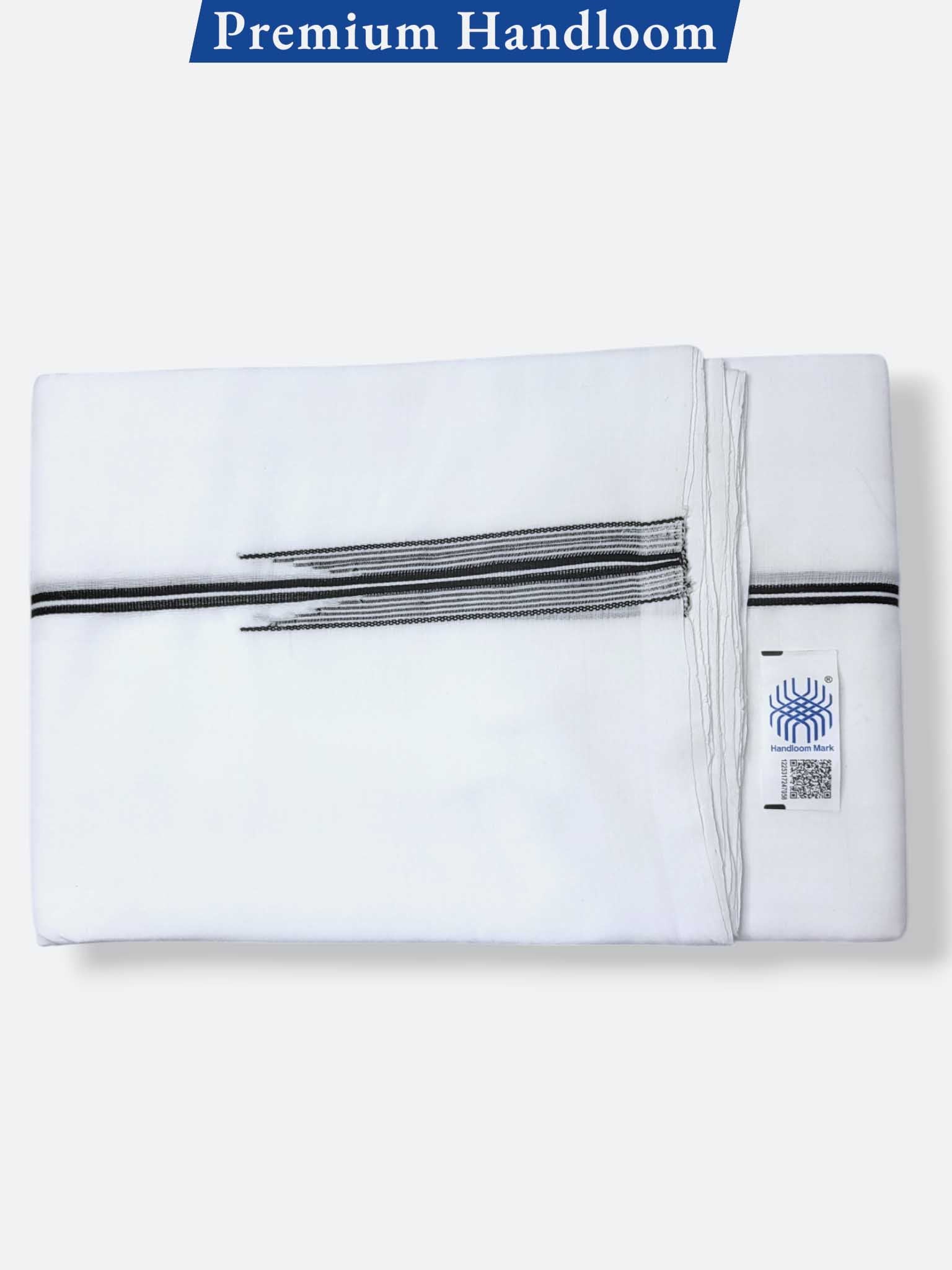 Kerala Premium Balaramapuram Handloom Dhoti/Mundu for Men