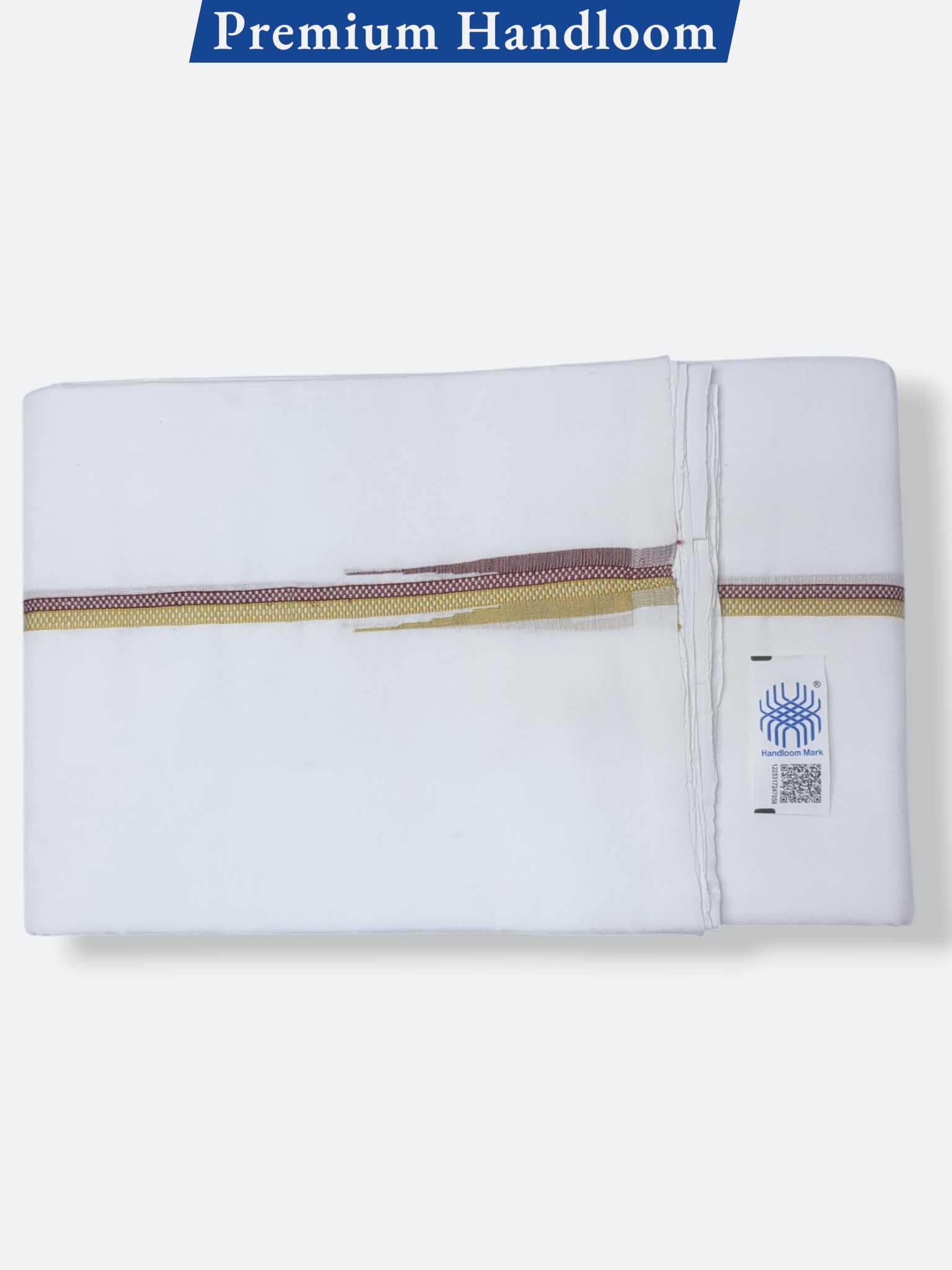 Kerala Premium Balaramapuram Handloom Dhoti/Mundu for Men