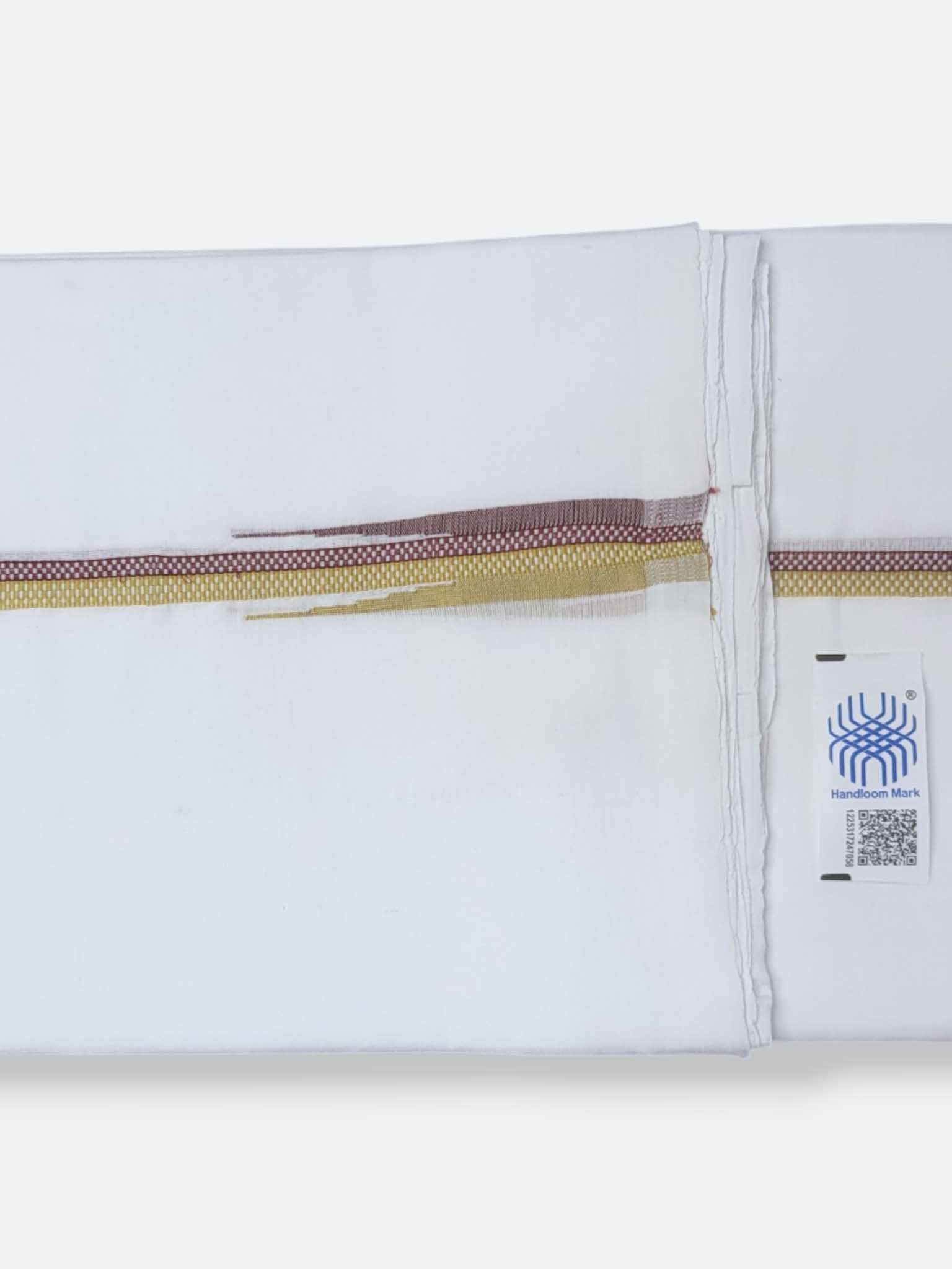Kerala Premium Balaramapuram Handloom Dhoti/Mundu for Men