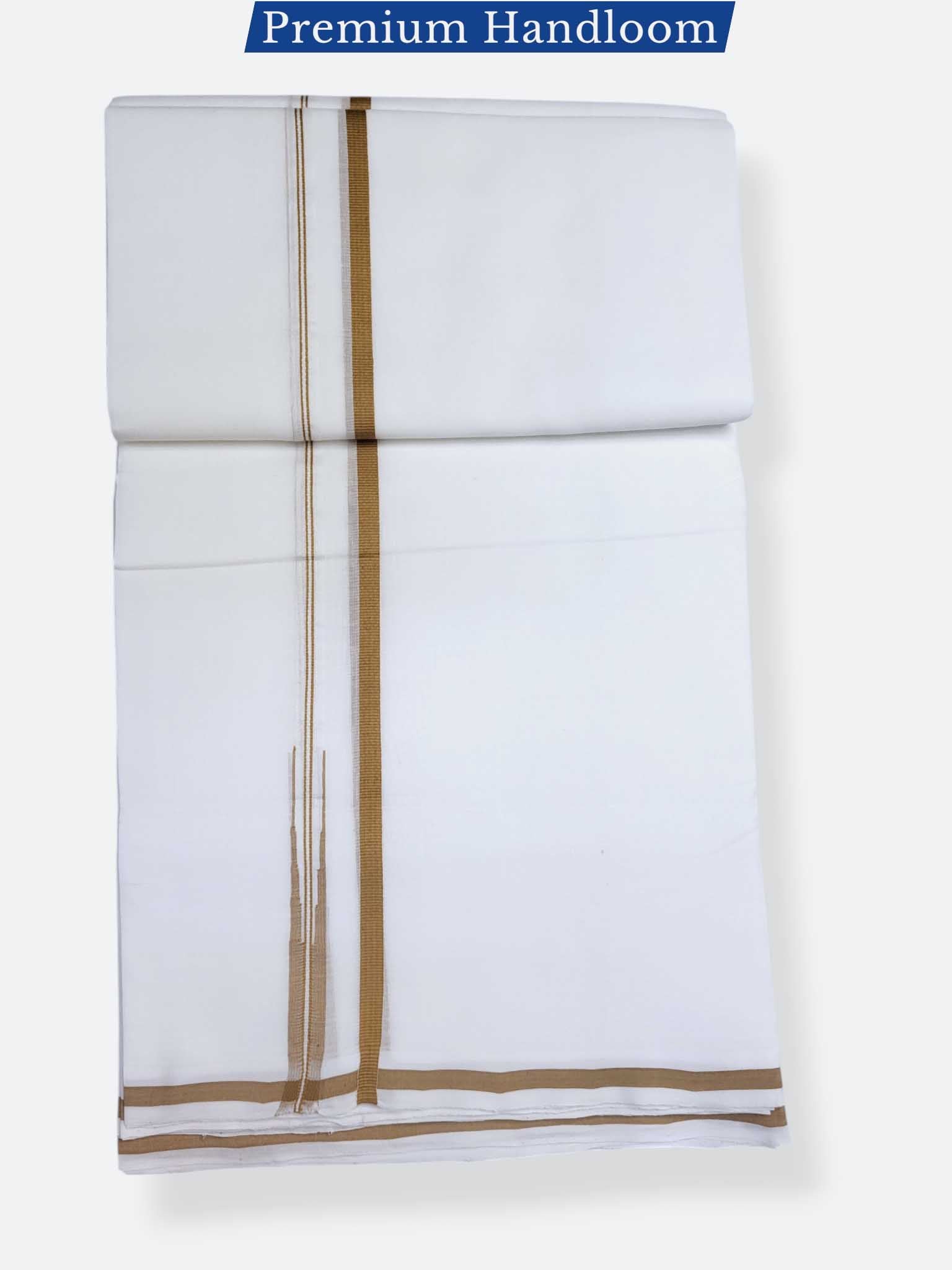 Kerala Premium Balaramapuram Handloom Dhoti/Mundu for Men