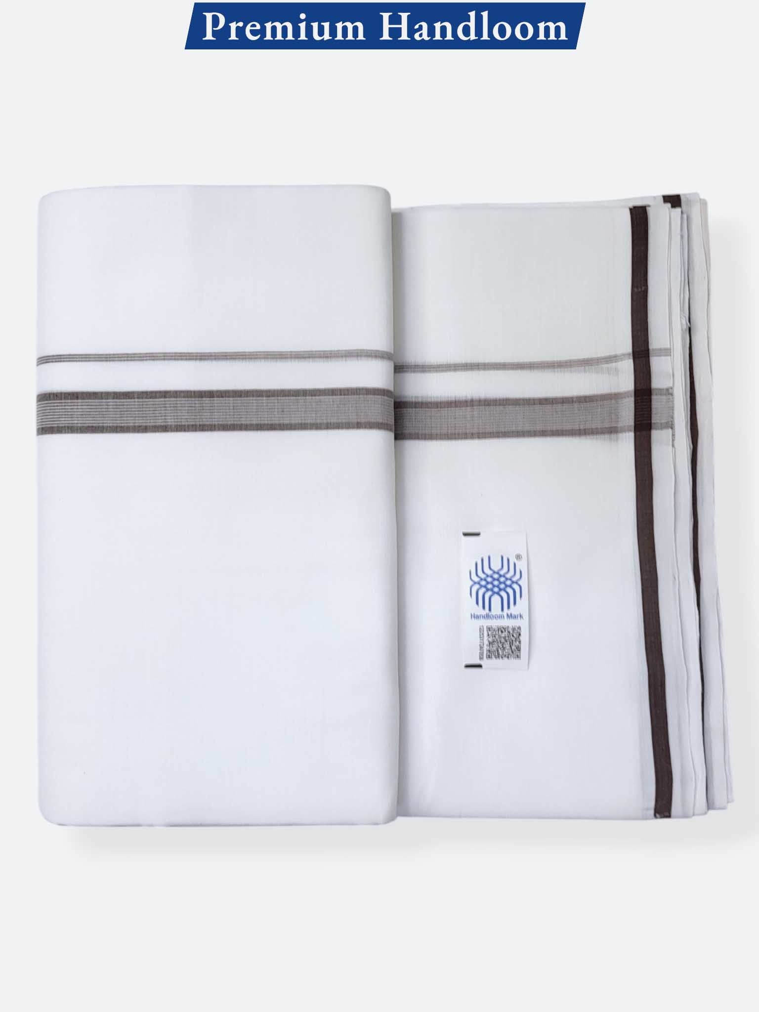 Kerala Premium Balaramapuram Handloom Dhoti/Mundu for Men