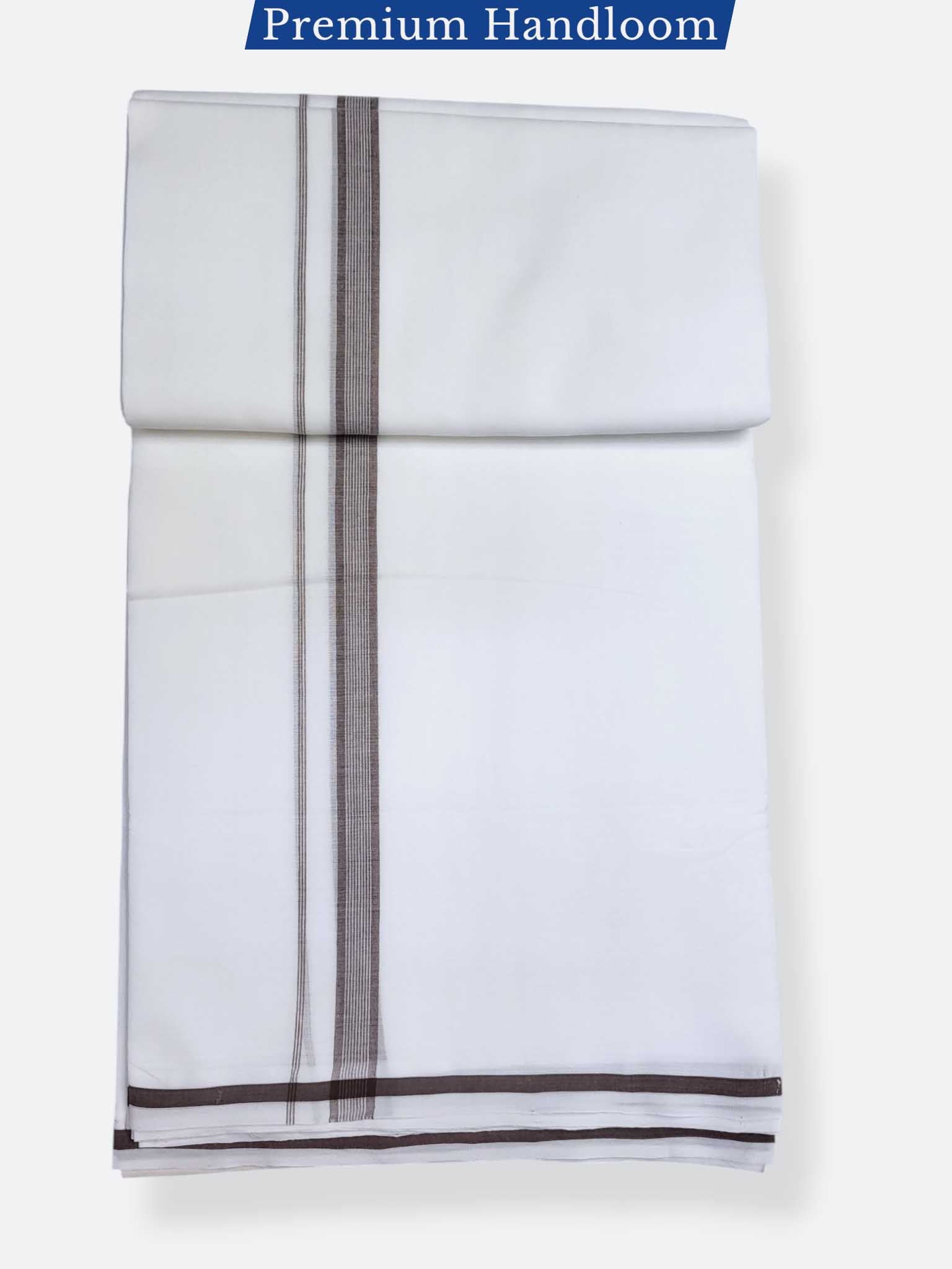 Kerala Premium Balaramapuram Handloom Dhoti/Mundu for Men
