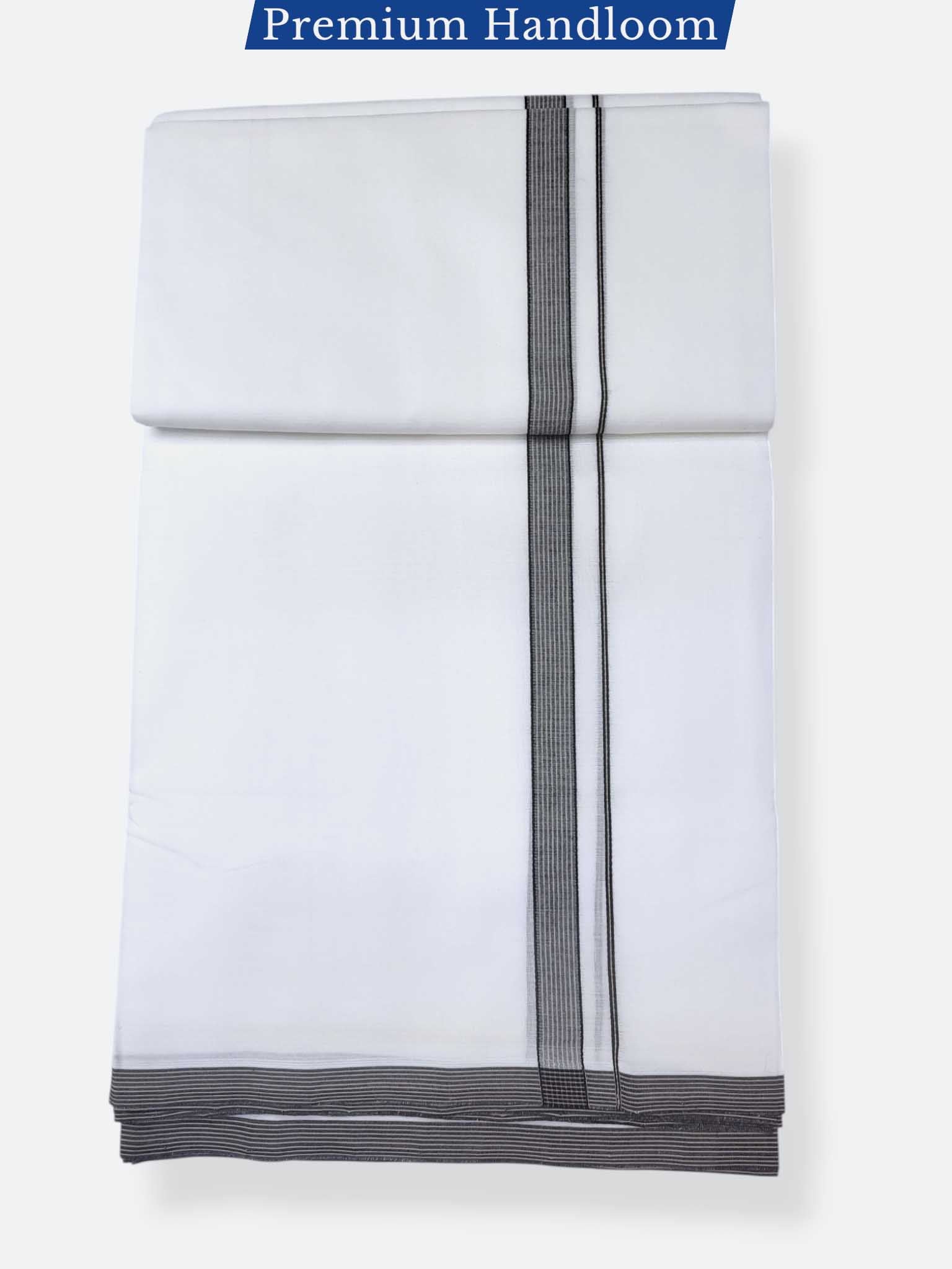 Kerala Premium Balaramapuram Handloom Dhoti/Mundu for Men