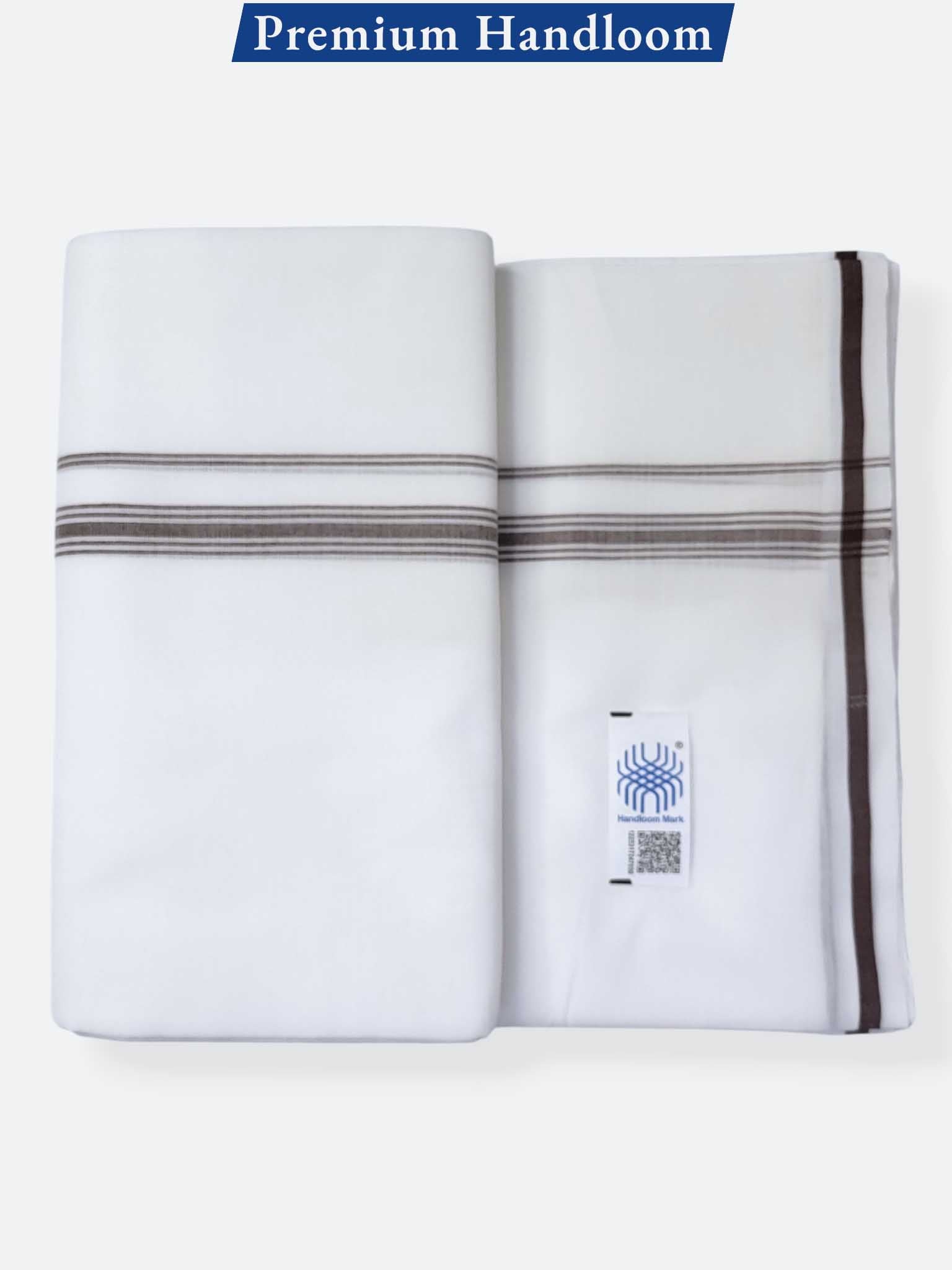 Kerala Premium Balaramapuram Handloom Dhoti/Mundu for Men