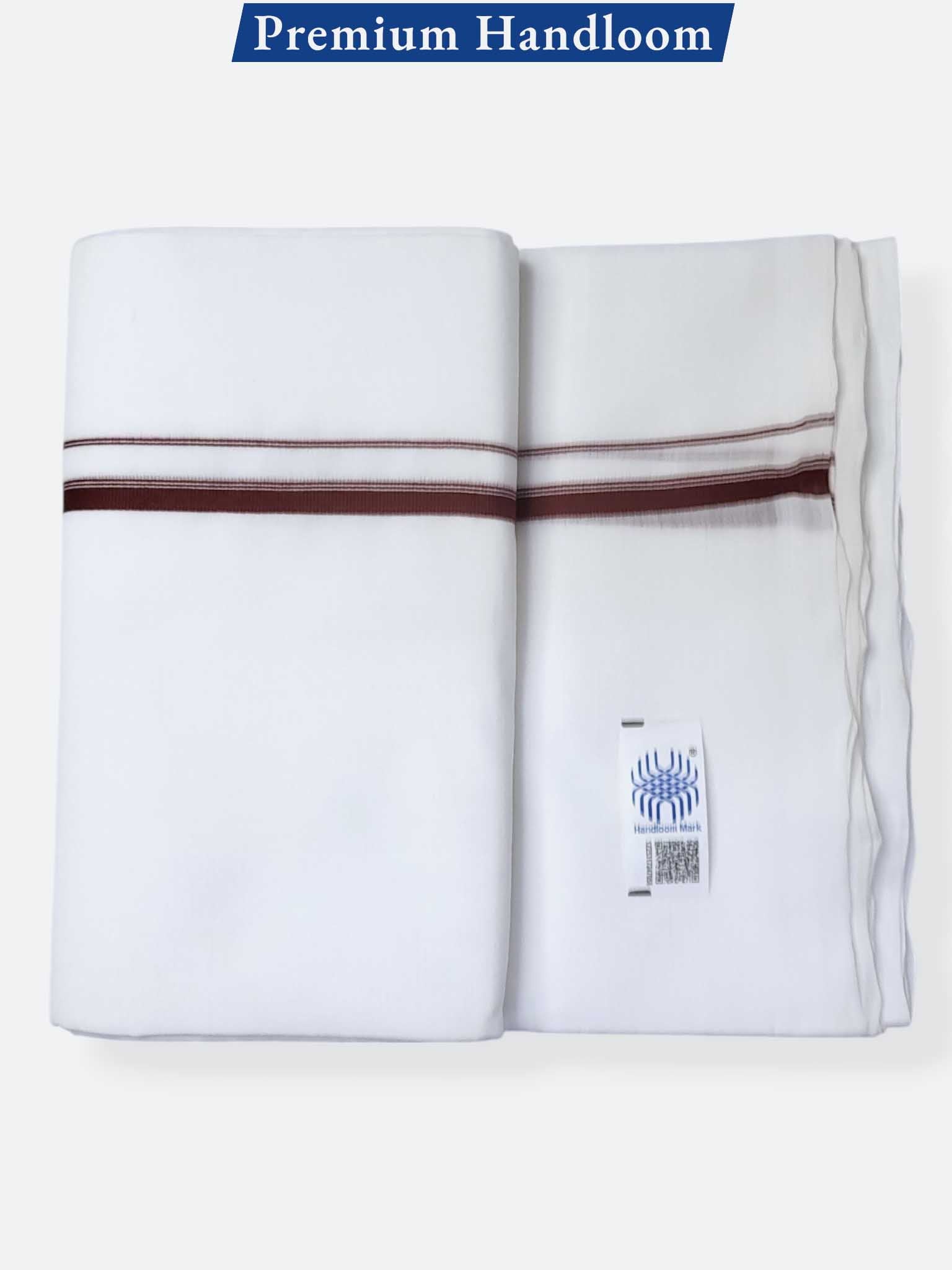 Kerala Premium Balaramapuram Handloom Dhoti/Mundu for Men