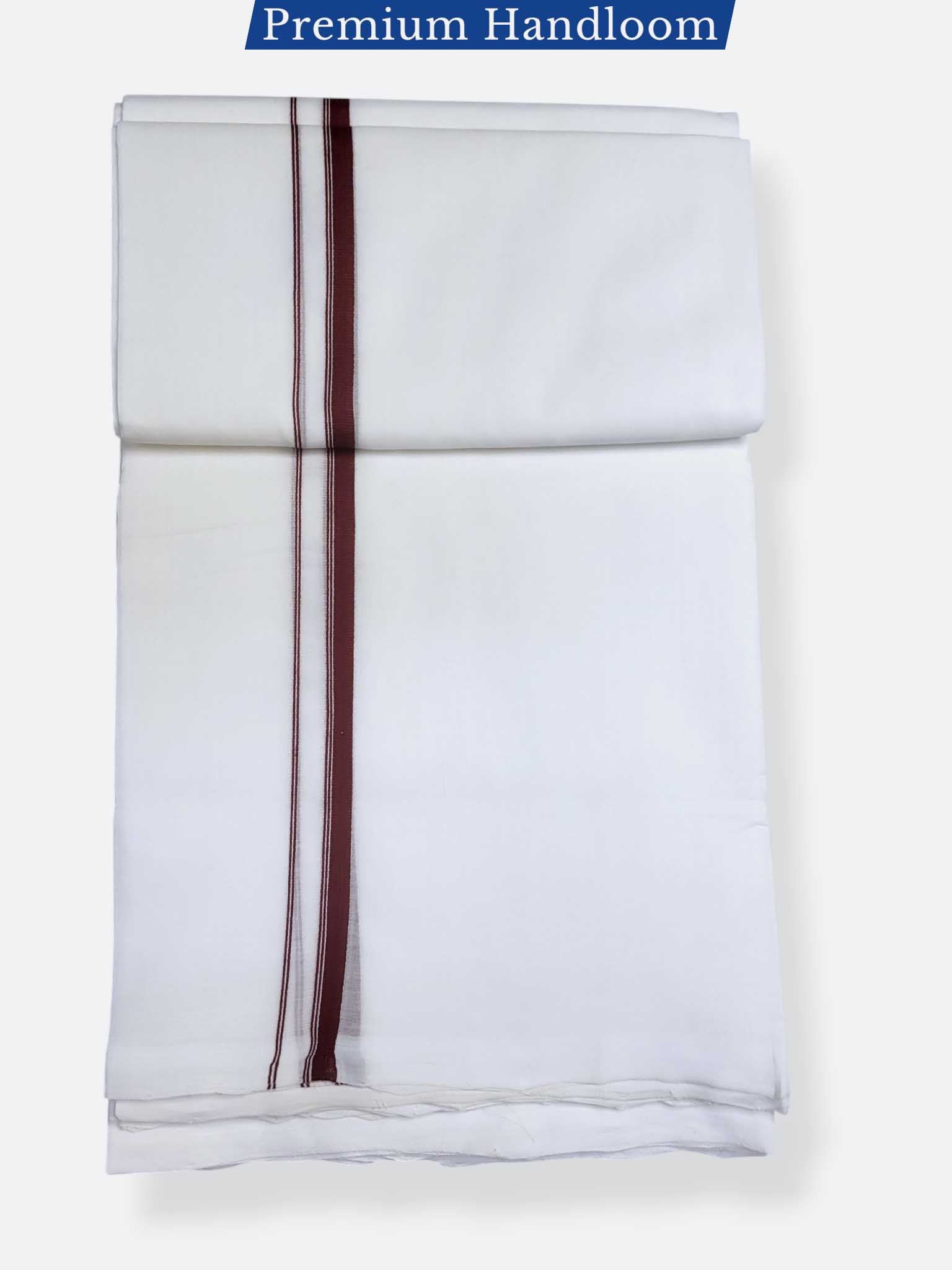 Kerala Premium Balaramapuram Handloom Dhoti/Mundu for Men