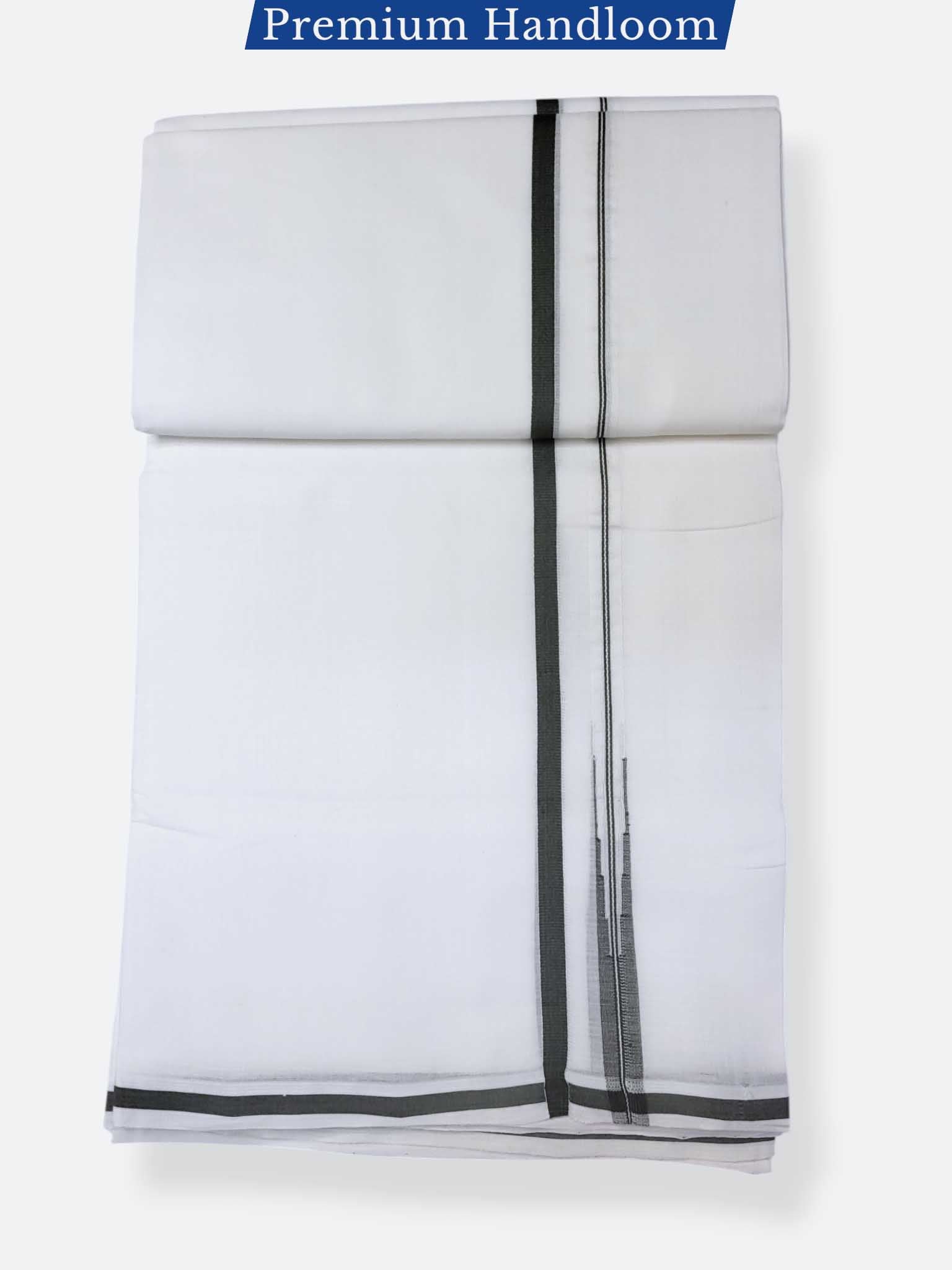 Kerala Premium Balaramapuram Handloom Dhoti/Mundu for Men
