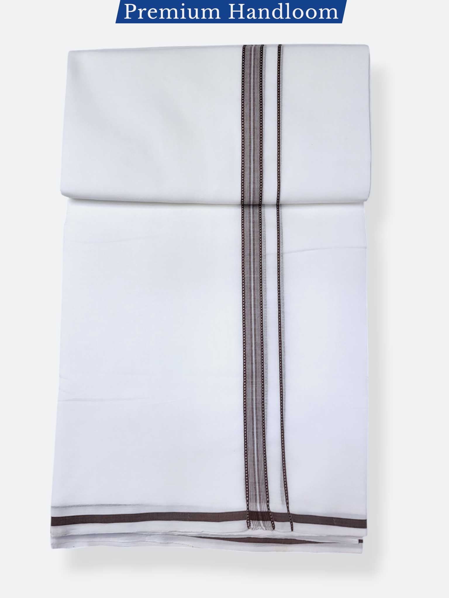 Kerala Premium Balaramapuram Handloom Dhoti/Mundu for Men