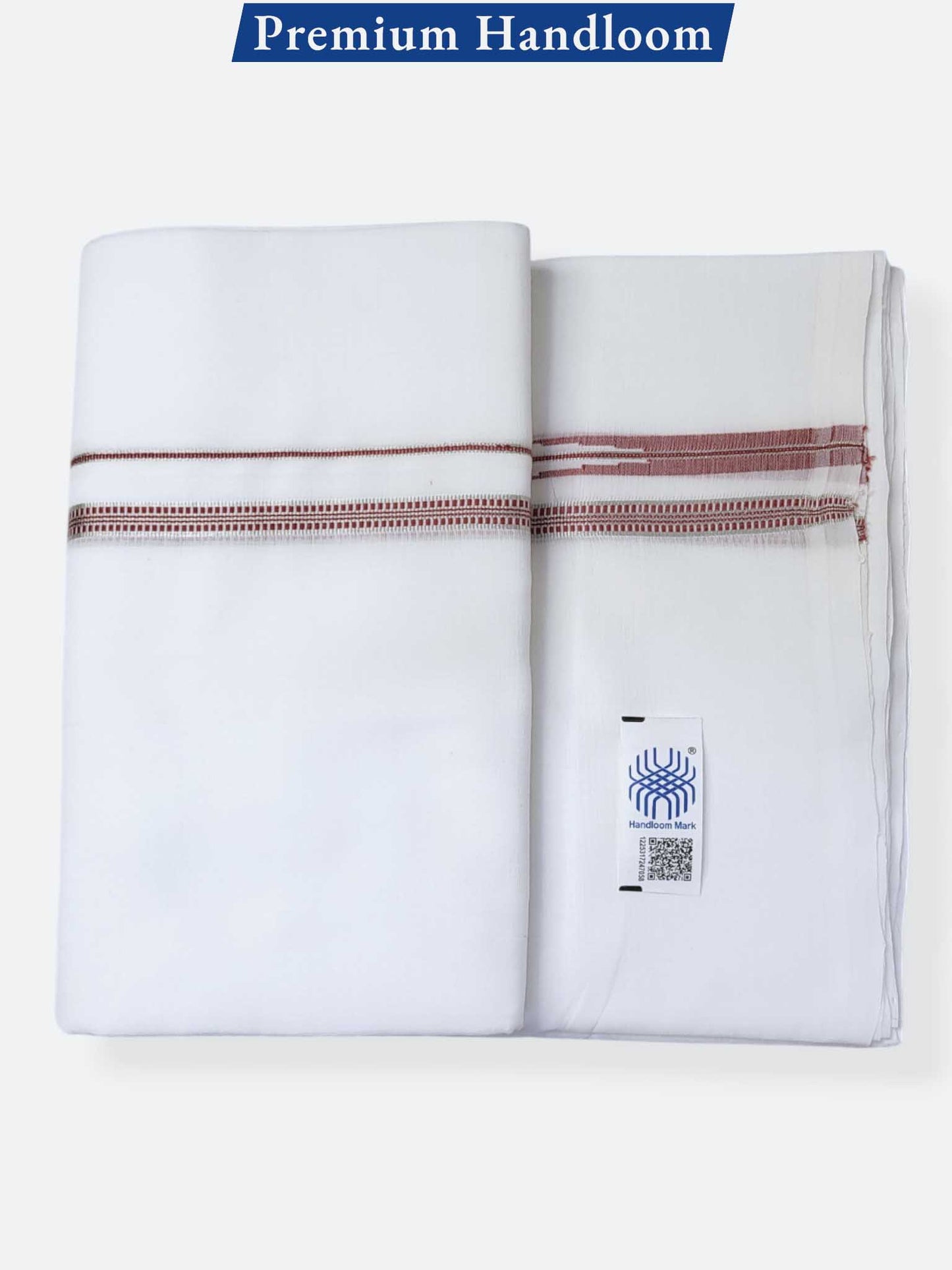 Kerala Premium Balaramapuram Handloom Dhoti/Mundu for Men