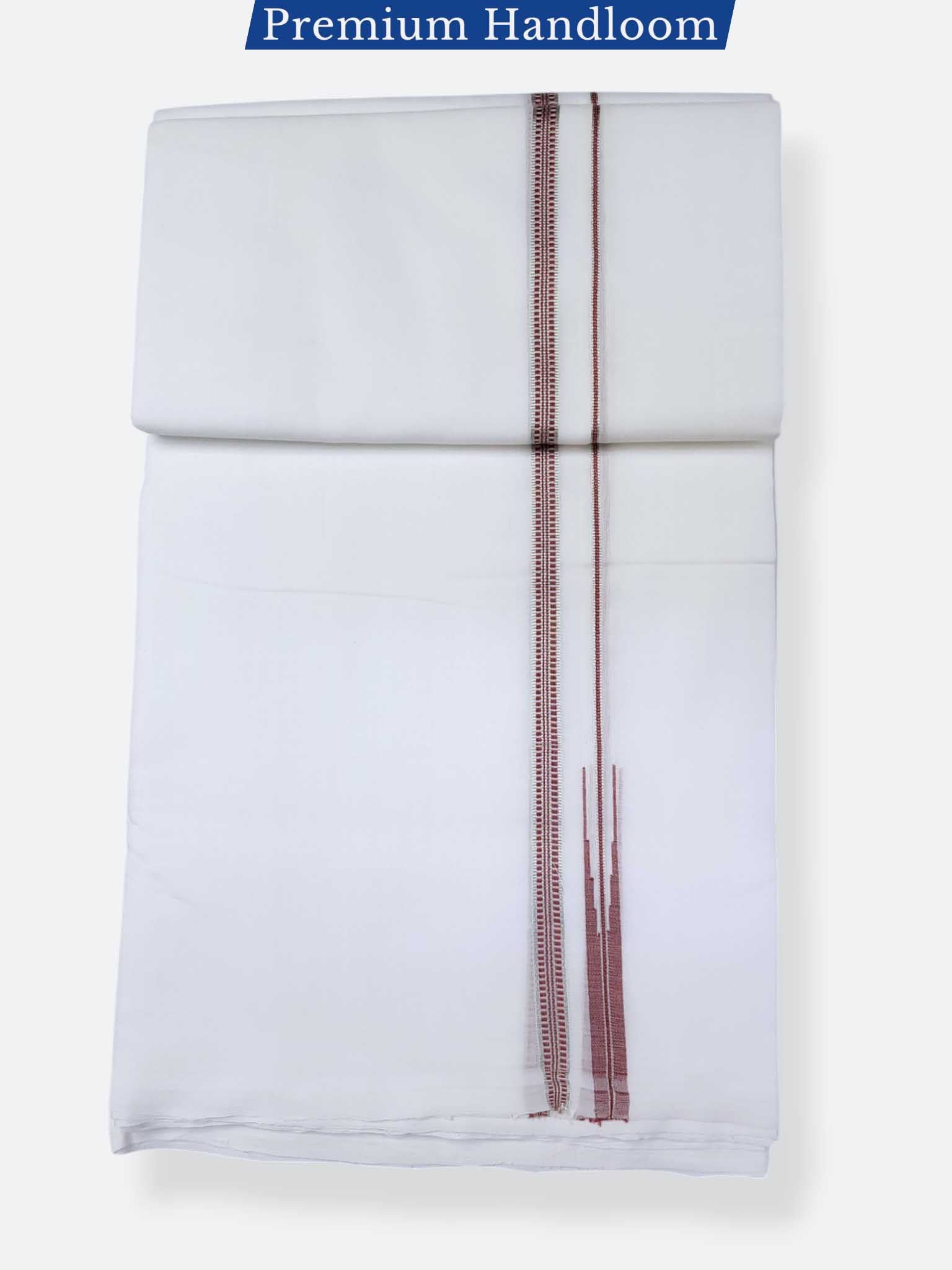 Kerala Premium Balaramapuram Handloom Dhoti/Mundu for Men