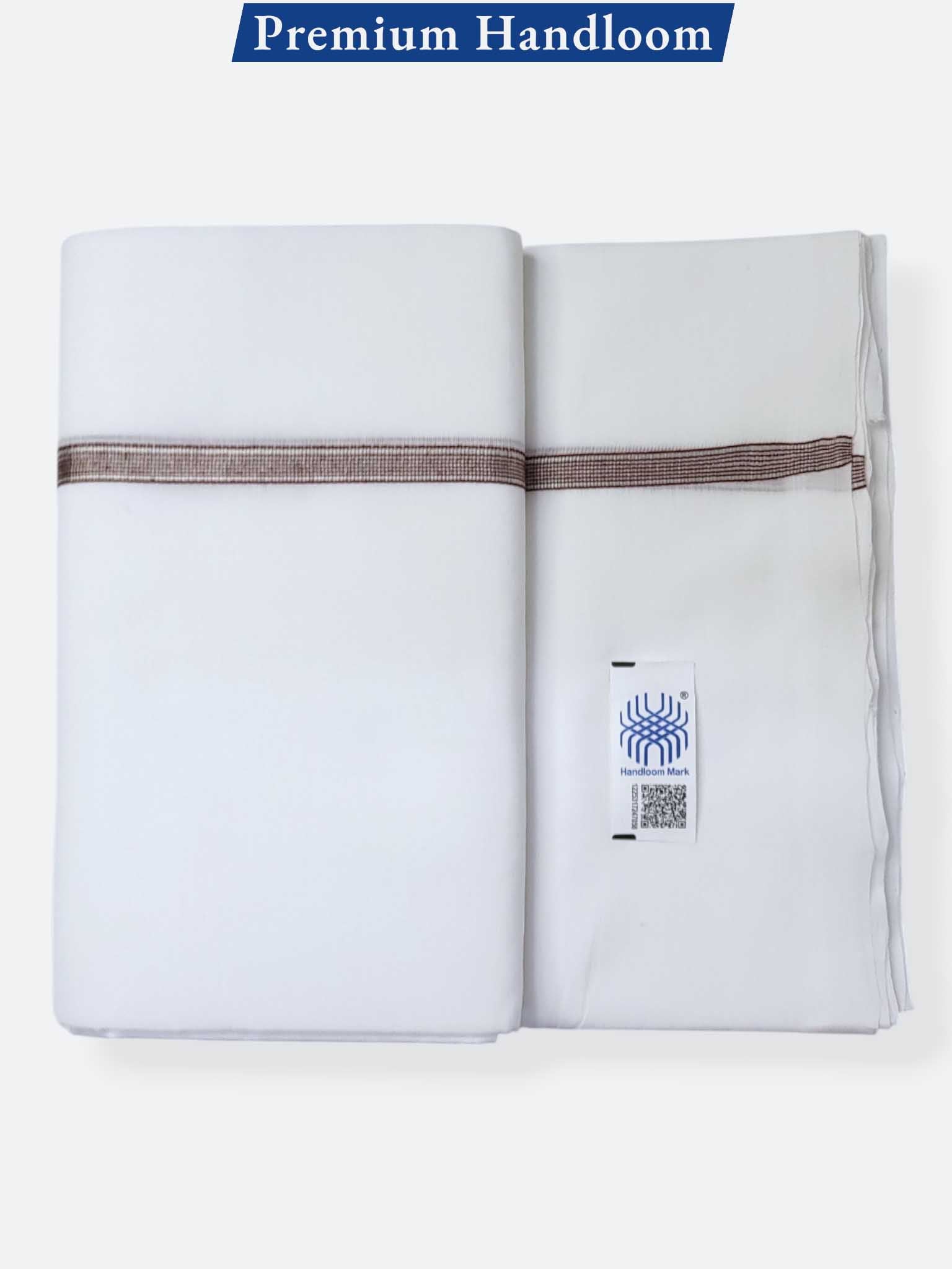 Kerala Premium Balaramapuram Handloom Dhoti/Mundu for Men