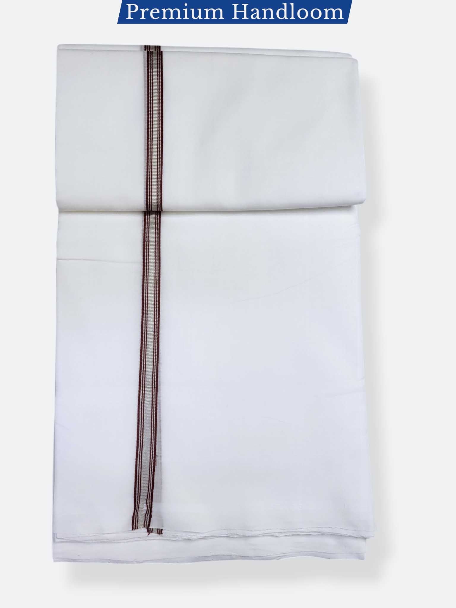 Kerala Premium Balaramapuram Handloom Dhoti/Mundu for Men