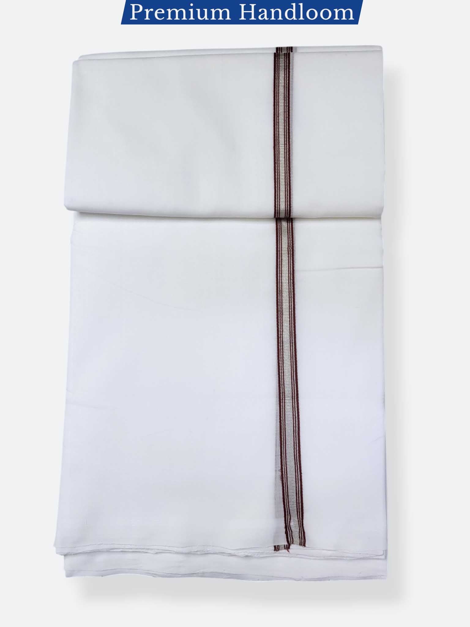Kerala Premium Balaramapuram Handloom Dhoti/Mundu for Men