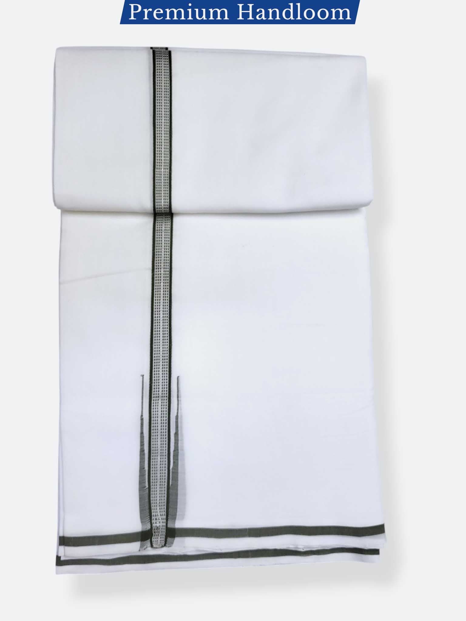 Kerala Premium Balaramapuram Handloom Dhoti/Mundu for Men