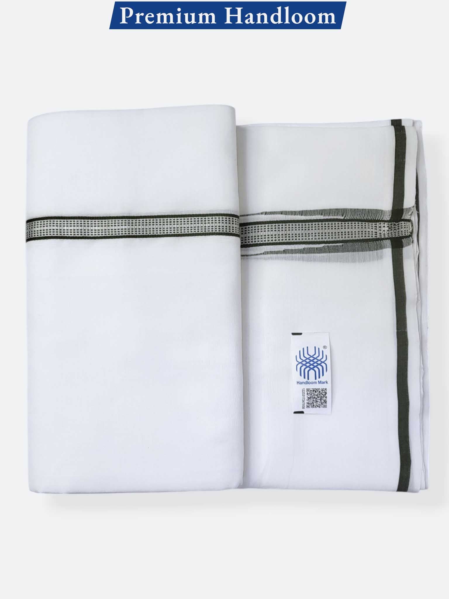 Kerala Premium Balaramapuram Handloom Dhoti/Mundu for Men