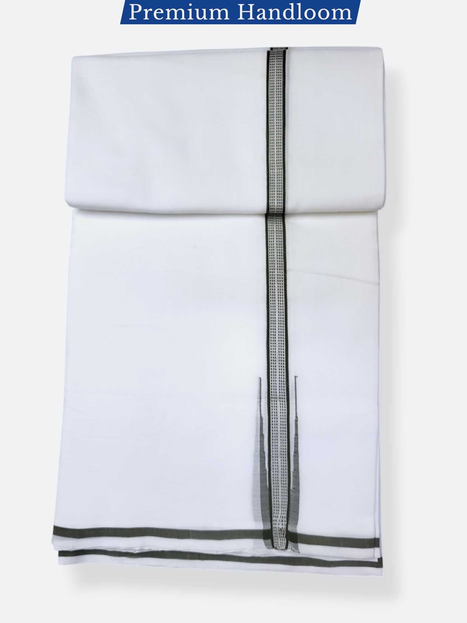 Kerala Premium Balaramapuram Handloom Dhoti/Mundu for Men