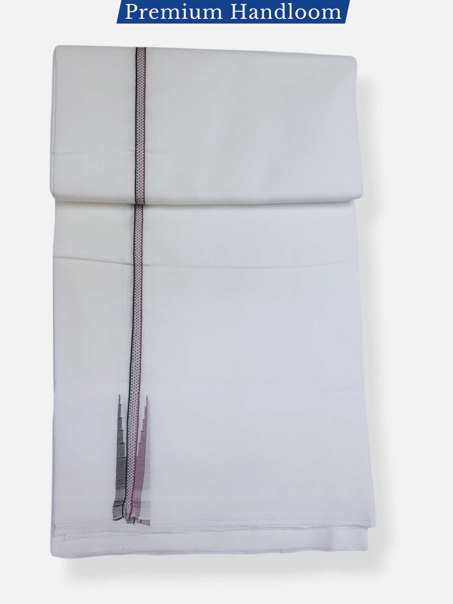 Kerala Premium Balaramapuram Handloom Dhoti/Mundu for Men