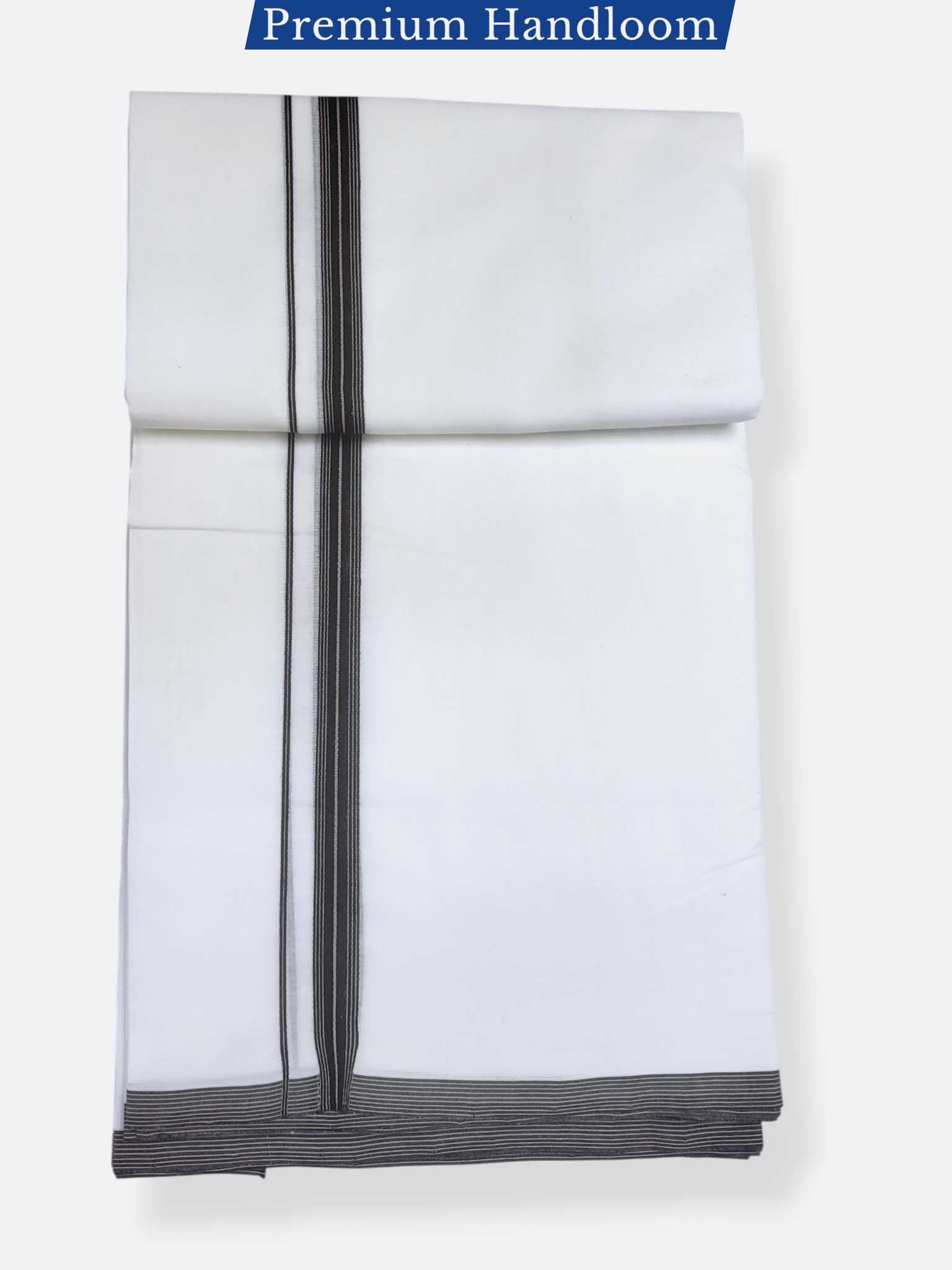 Kerala Premium Balaramapuram Handloom Dhoti/Mundu for Men