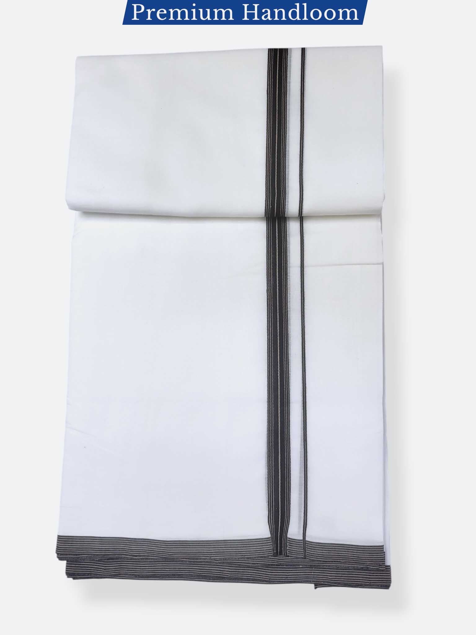 Kerala Premium Balaramapuram Handloom Dhoti/Mundu for Men